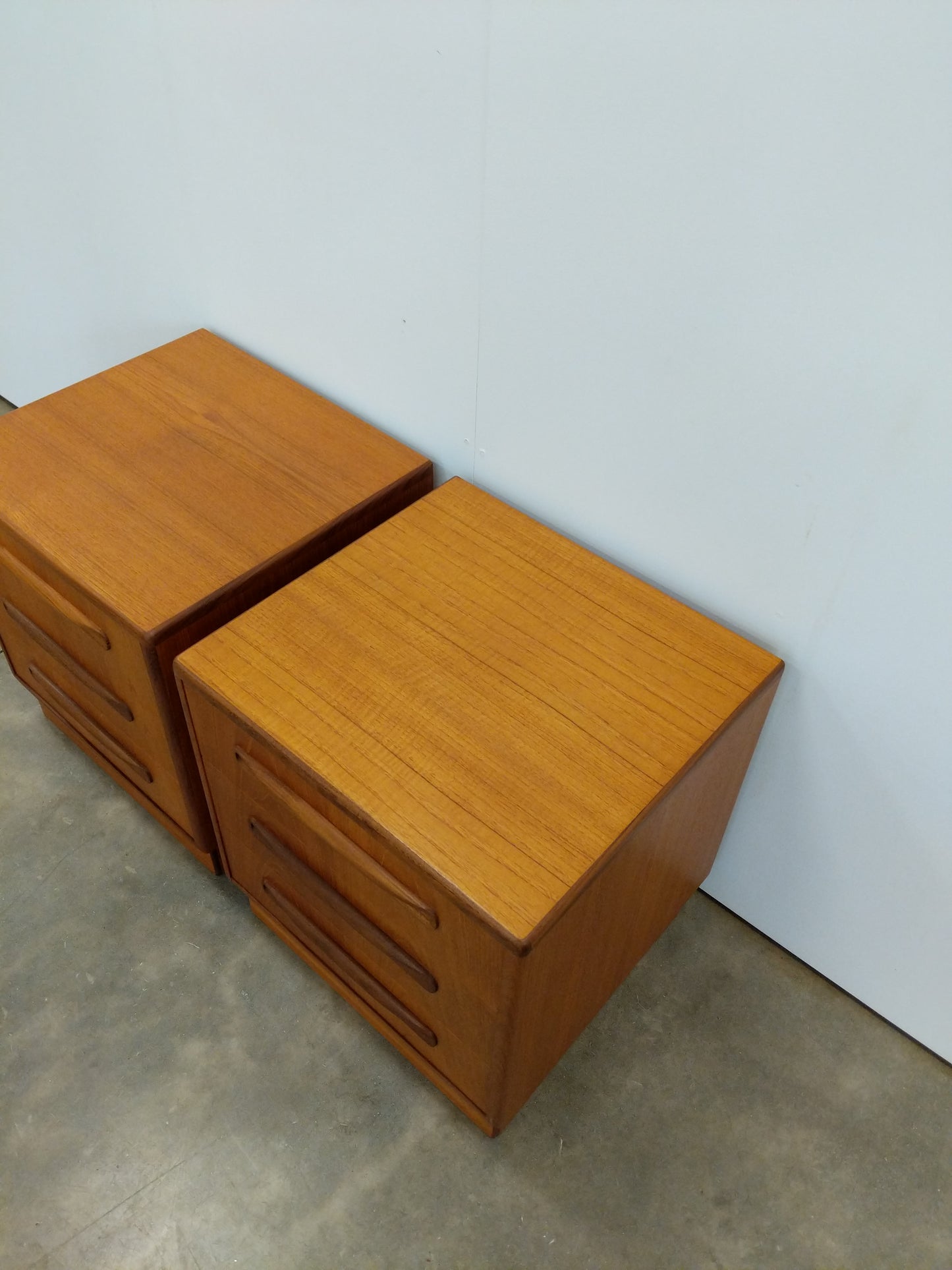 Pair of Vintage Mid Century Modern Teak Nightstands by G Plan