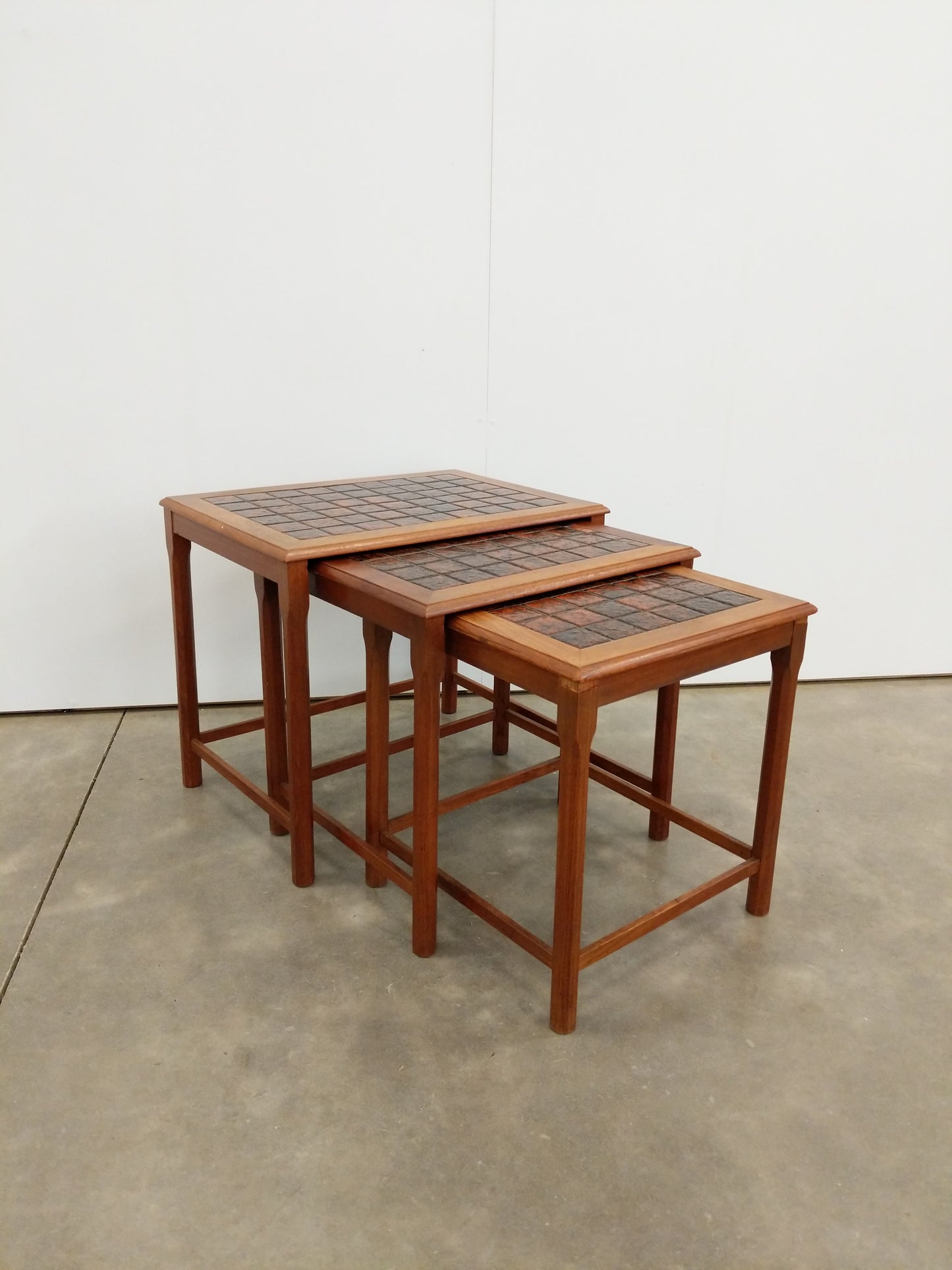 Set of Vintage Danish Modern Teak Nesting Tables