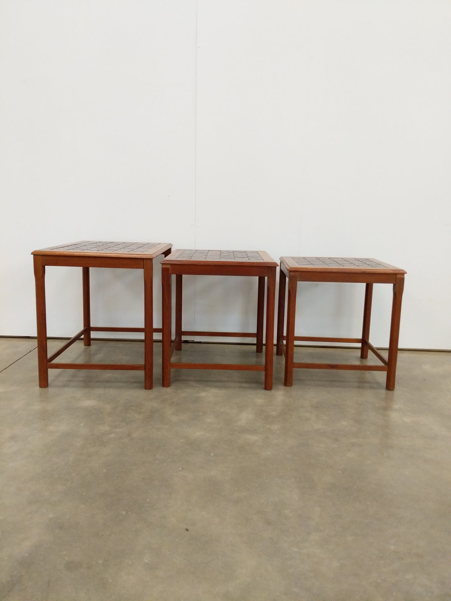 Set of Vintage Danish Modern Teak Nesting Tables