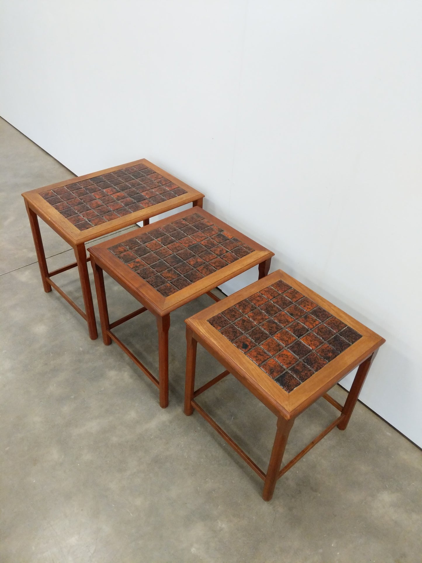 Set of Vintage Danish Modern Teak Nesting Tables