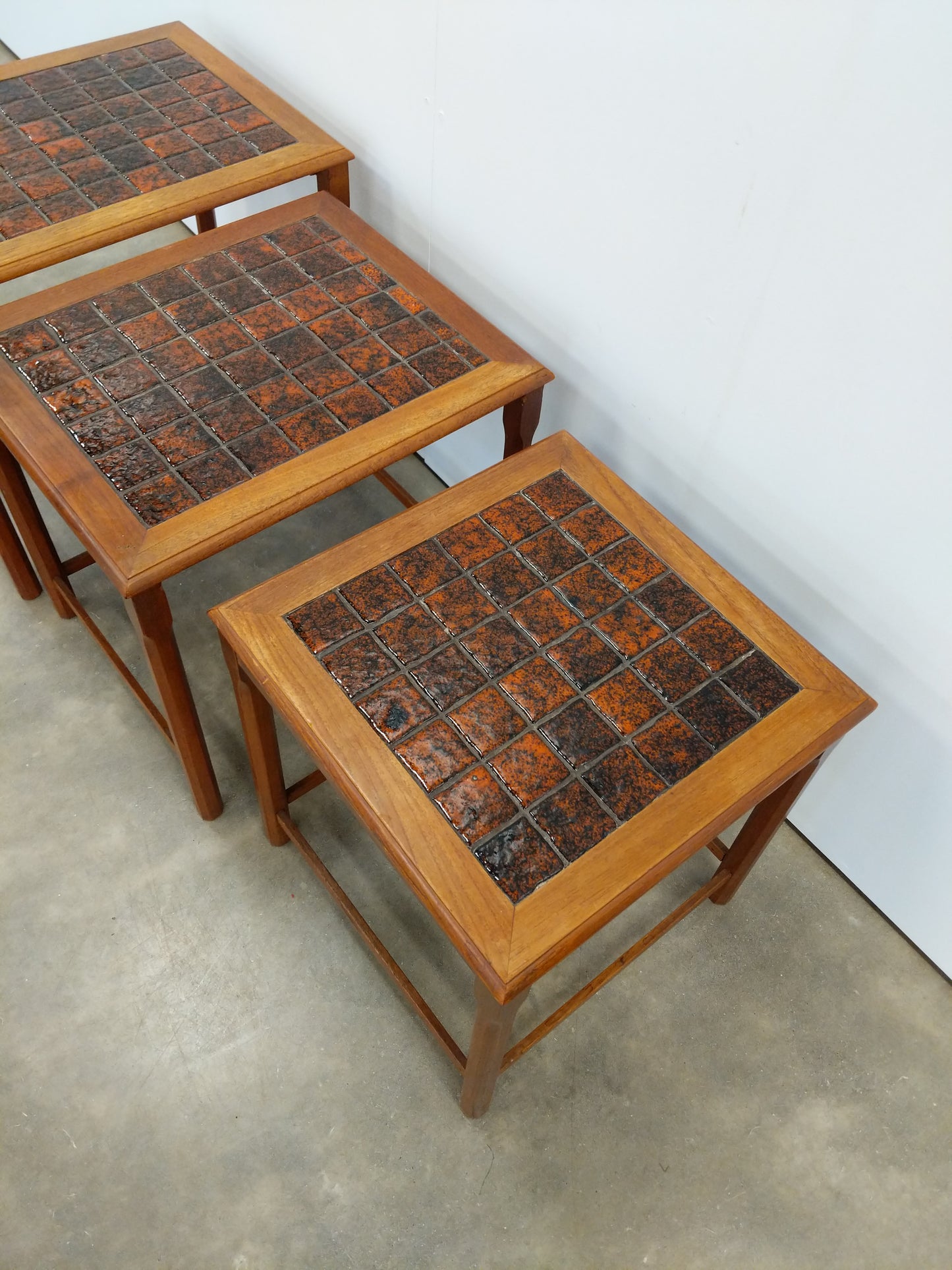 Set of Vintage Danish Modern Teak Nesting Tables
