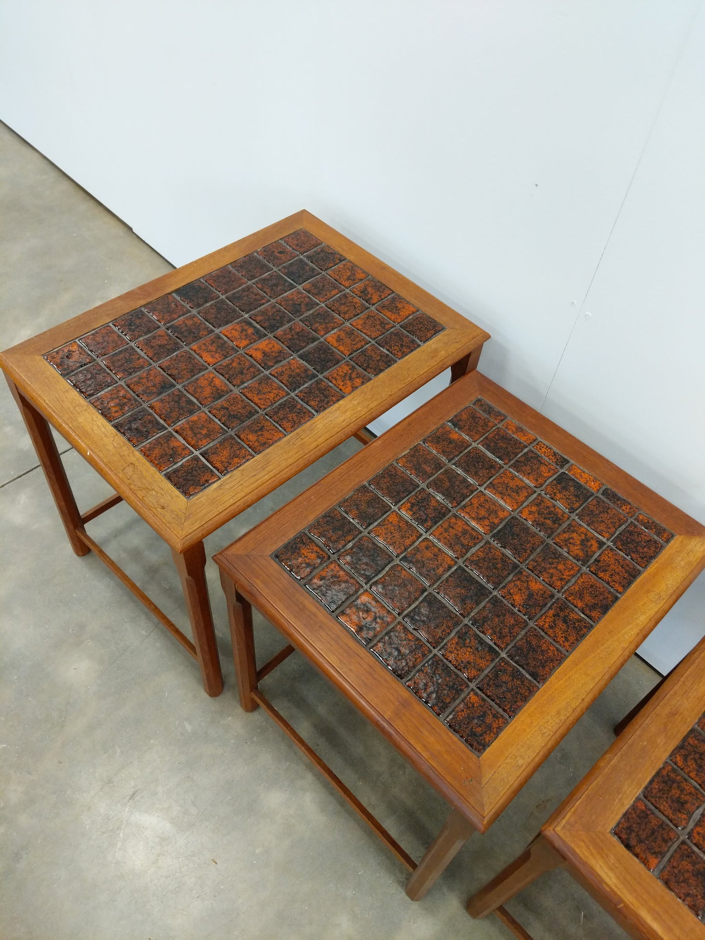 Set of Vintage Danish Modern Teak Nesting Tables