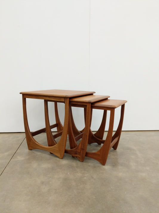 Set of Vintage Mid Century Modern Teak Nesting Tables by G Plan