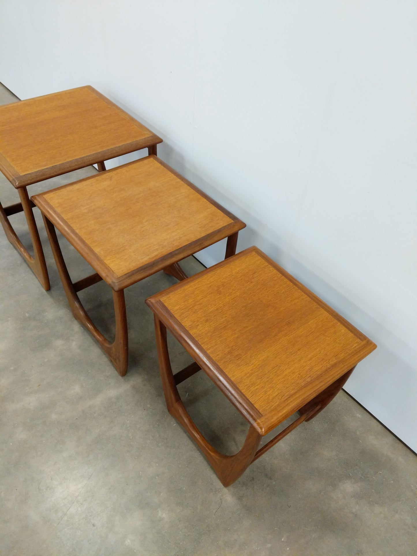 Set of Vintage Mid Century Modern Teak Nesting Tables by G Plan