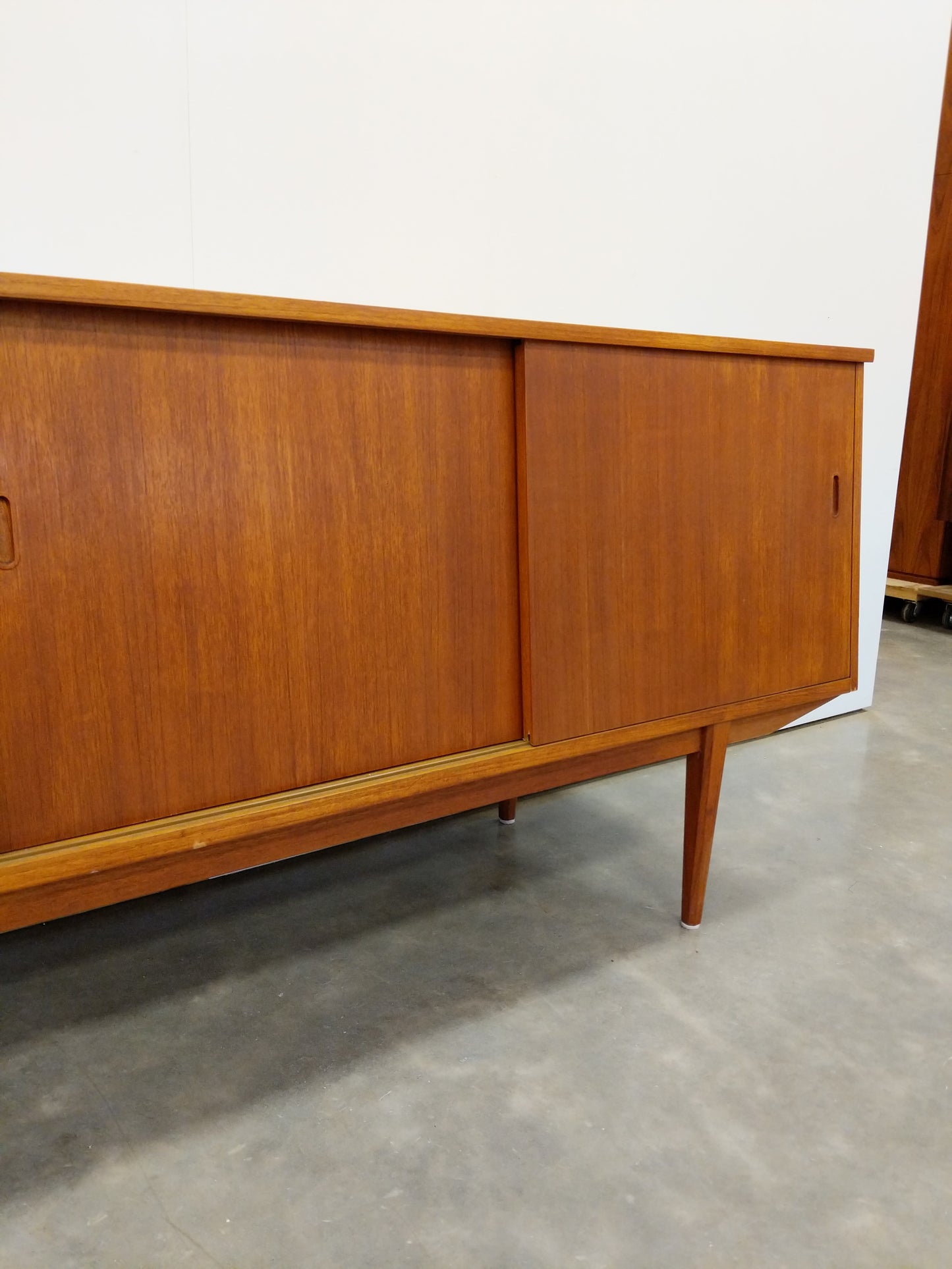 Vintage Mid Century Modern Teak Credenza