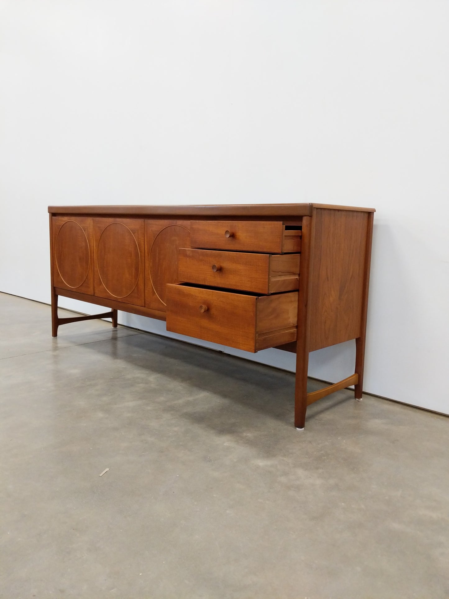 Vintage Mid Century Modern Teak Credenza by Nathan