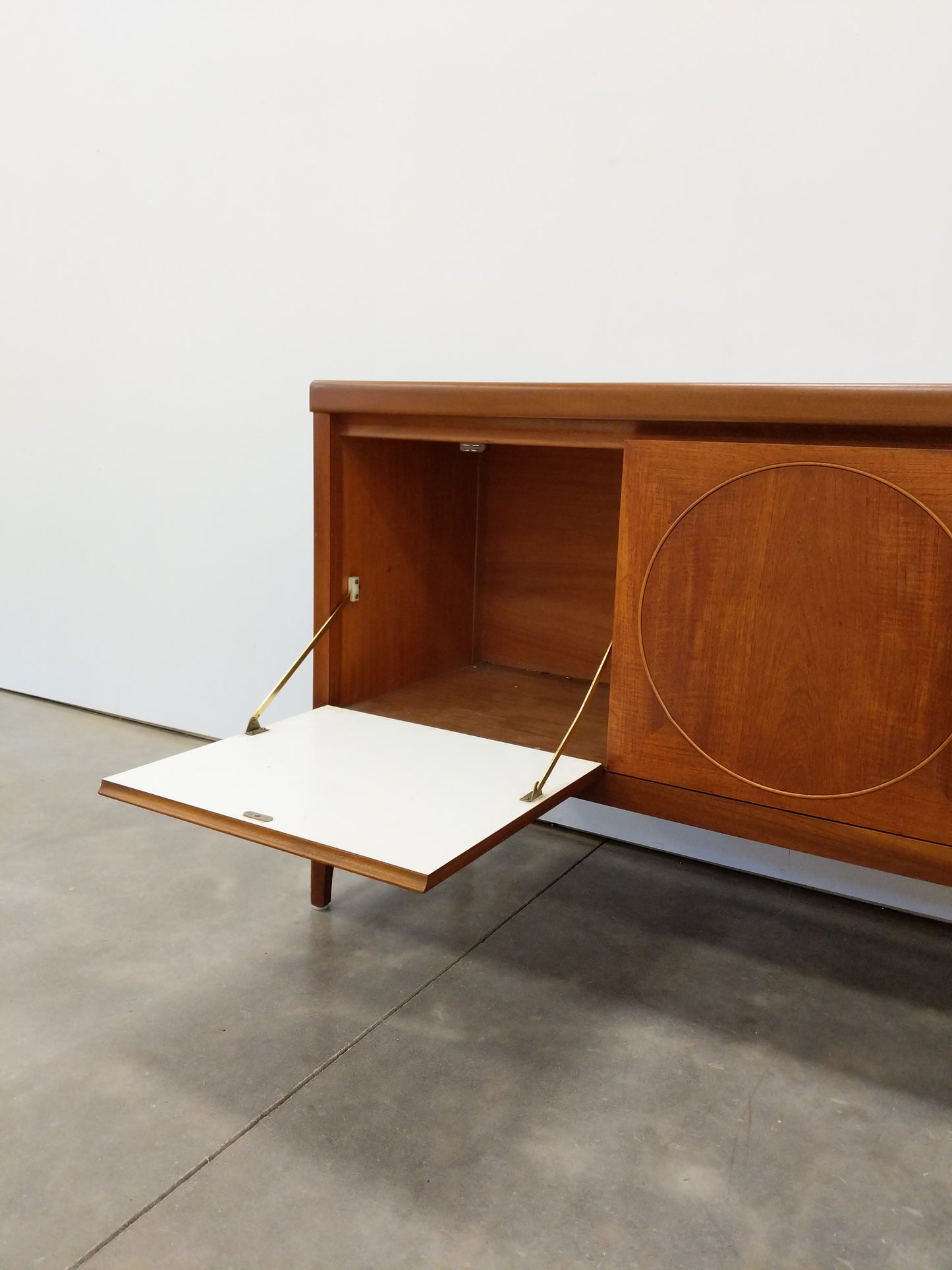 Vintage Mid Century Modern Teak Credenza by Nathan