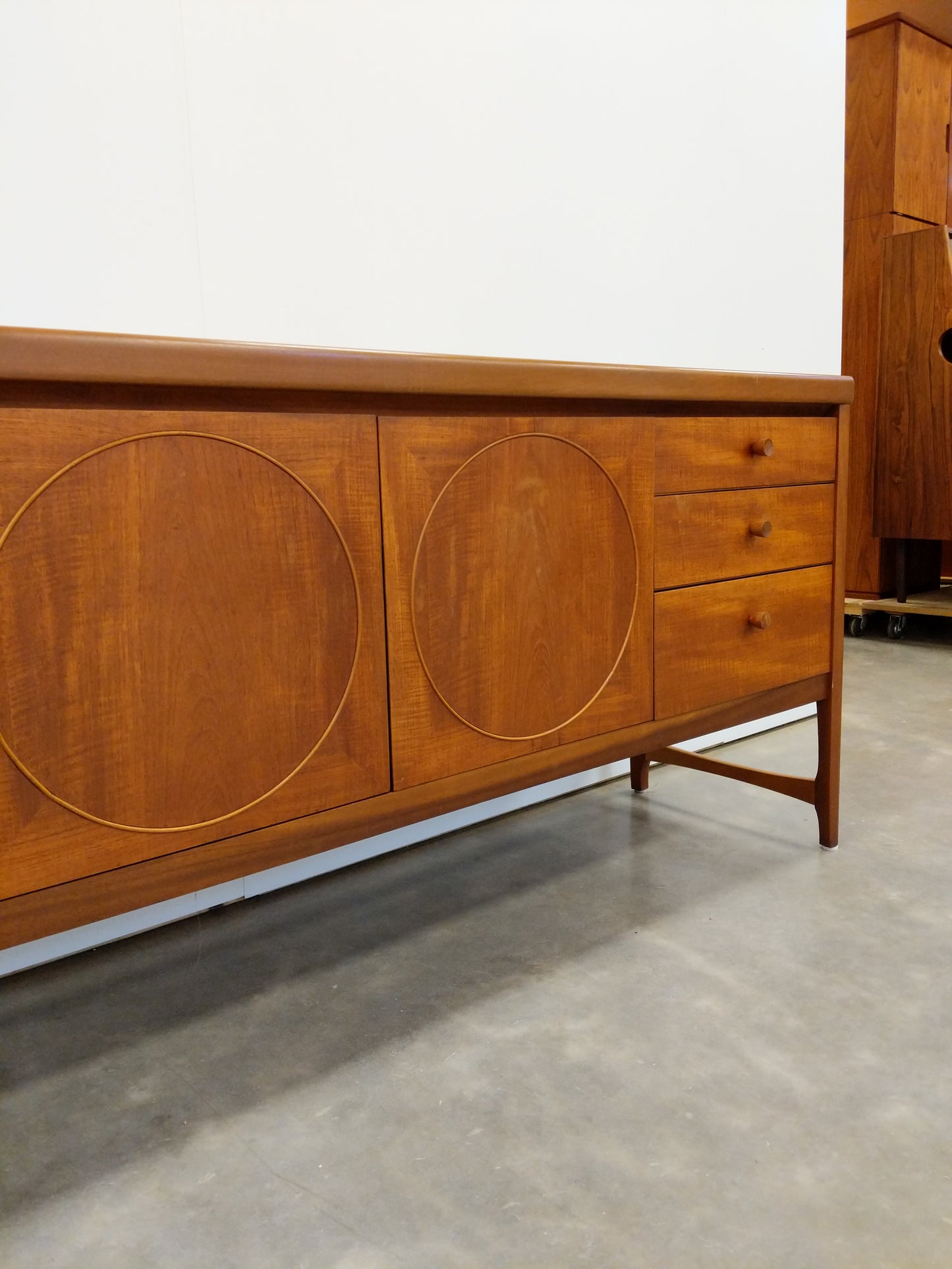 Vintage Mid Century Modern Teak Credenza by Nathan