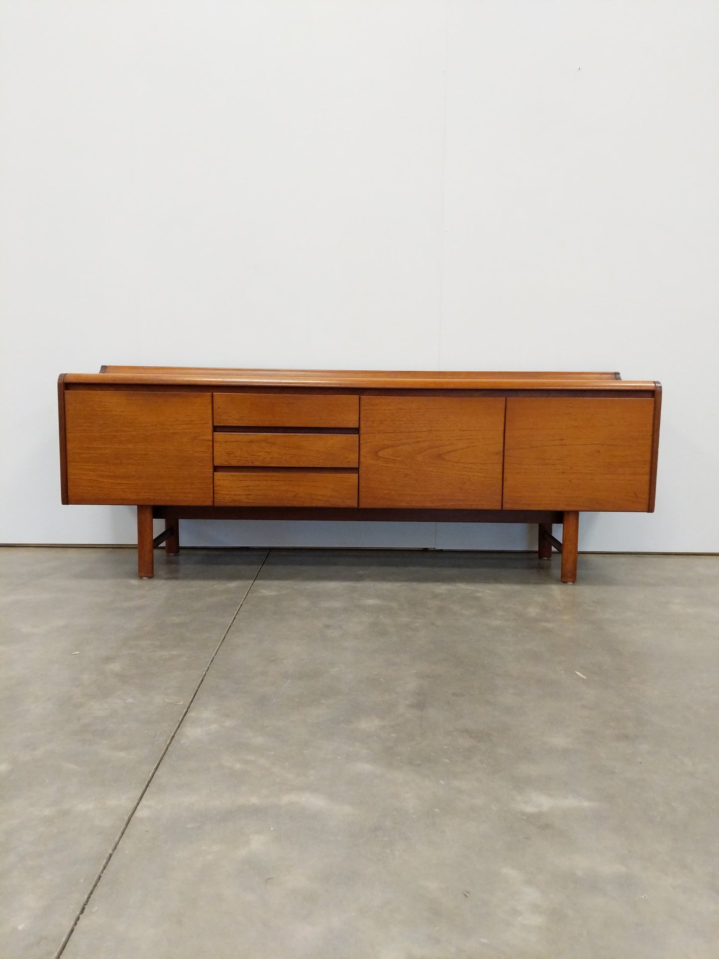 Vintage Mid Century Modern Teak Credenza by White and Newton