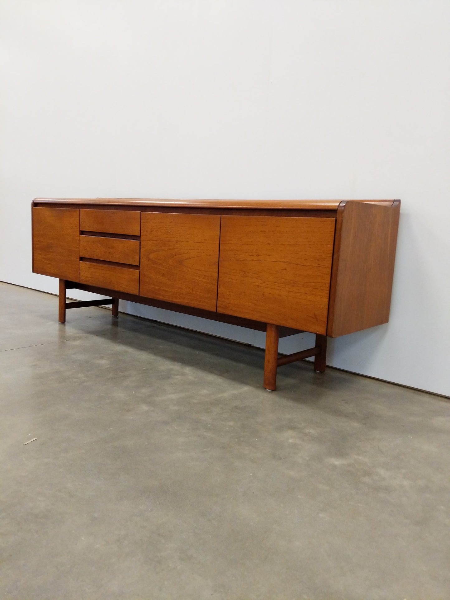 Vintage Mid Century Modern Teak Credenza by White and Newton