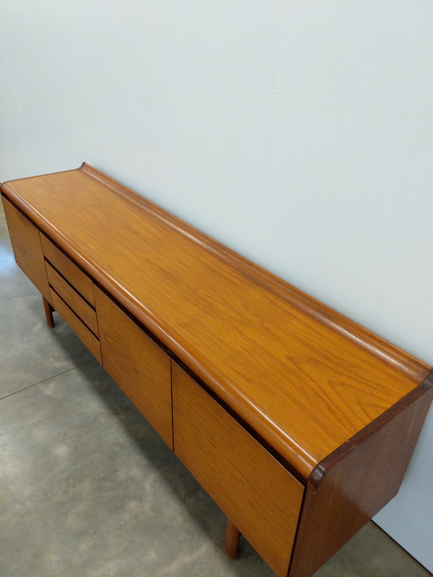 Vintage Mid Century Modern Teak Credenza by White and Newton