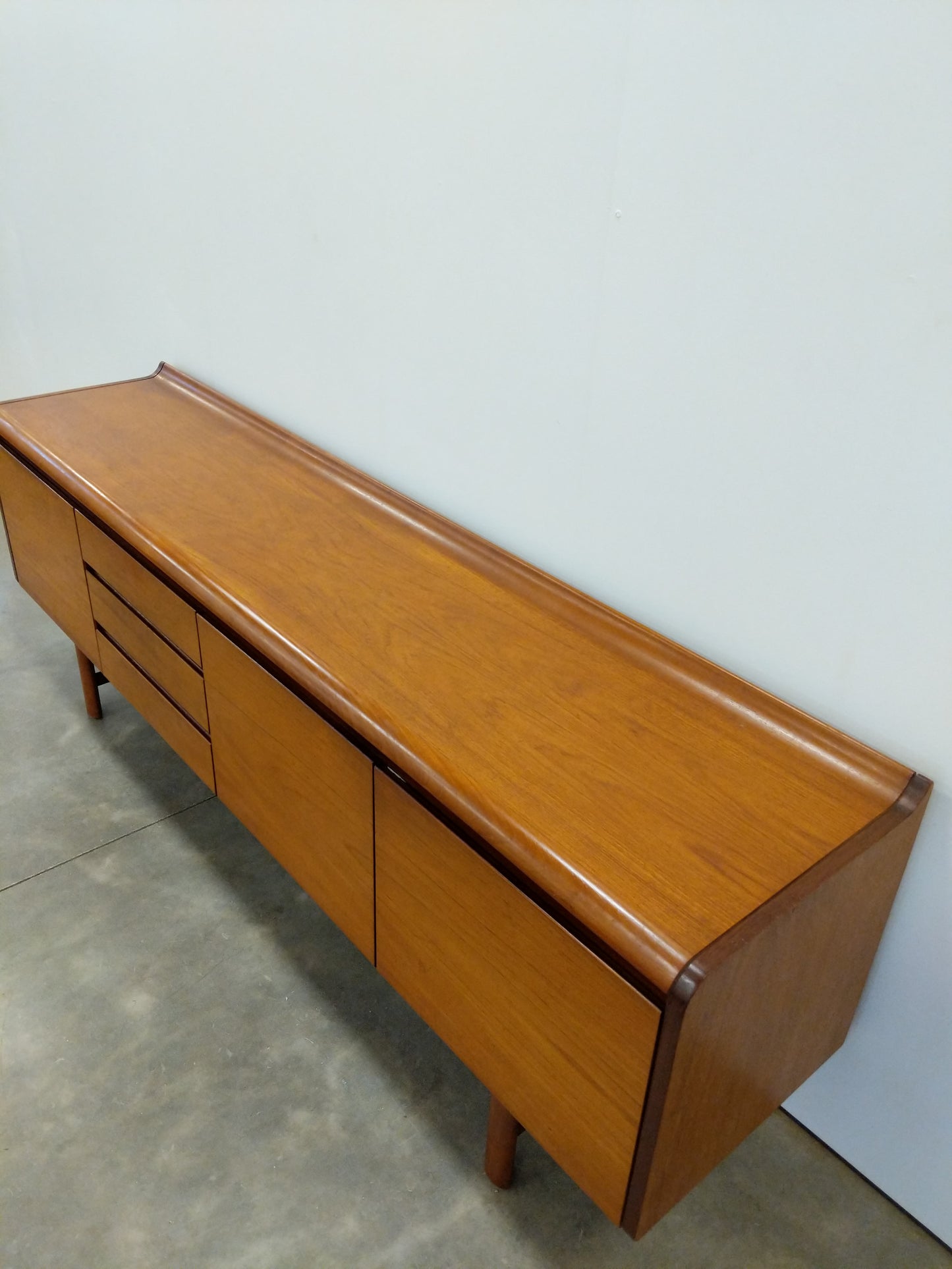 Vintage Mid Century Modern Teak Credenza by White and Newton