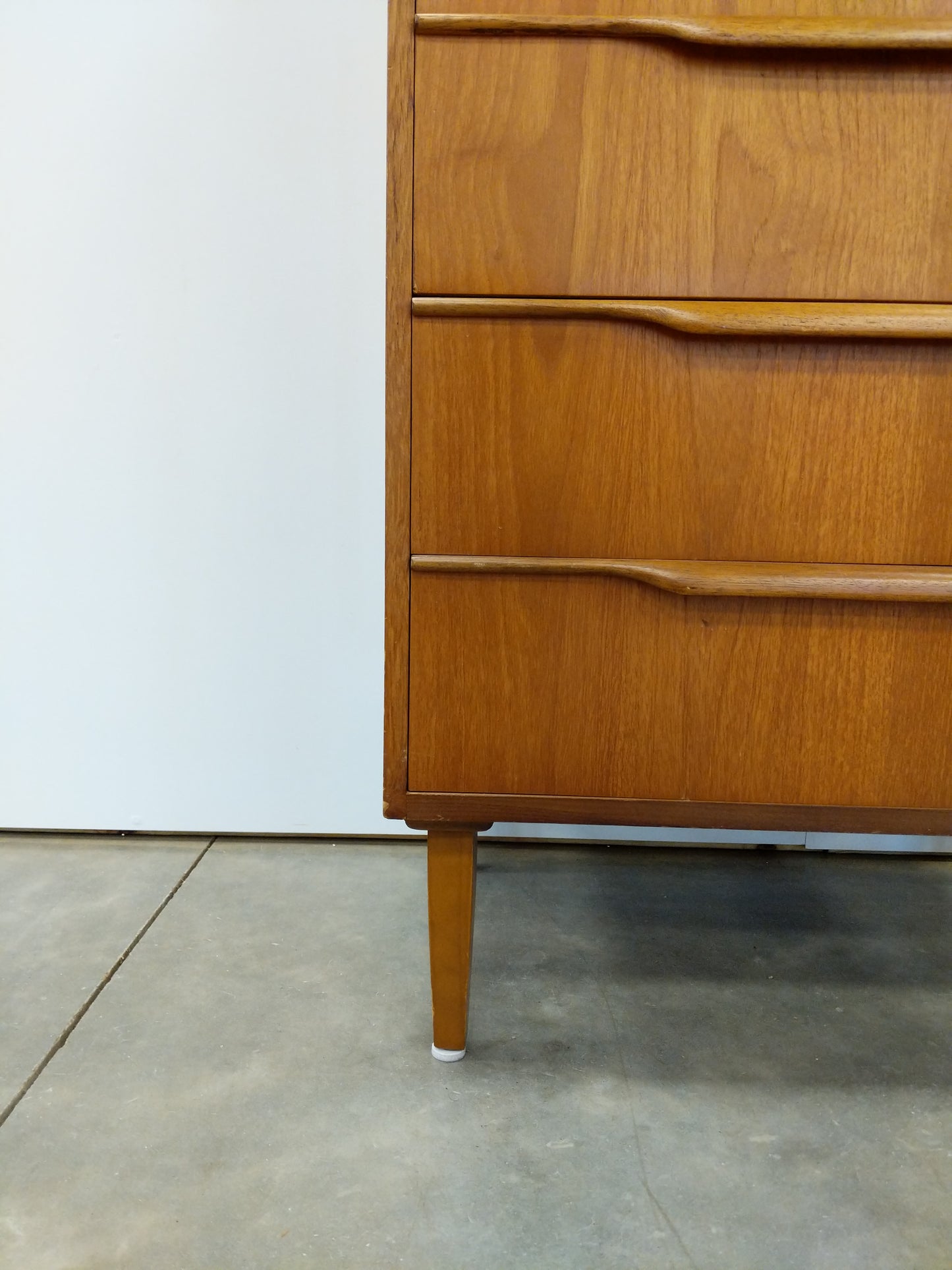 Vintage Mid Century Modern Teak Dresser