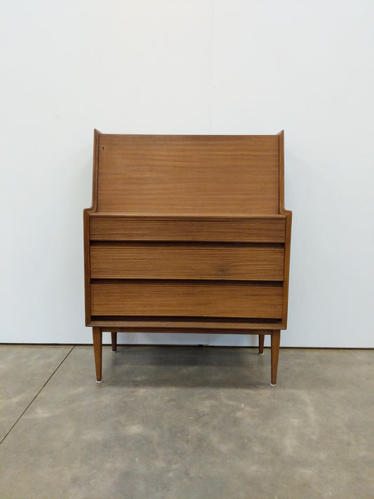 Vintage Mid Century Modern Teak Secretary Desk by Richard Hornby
