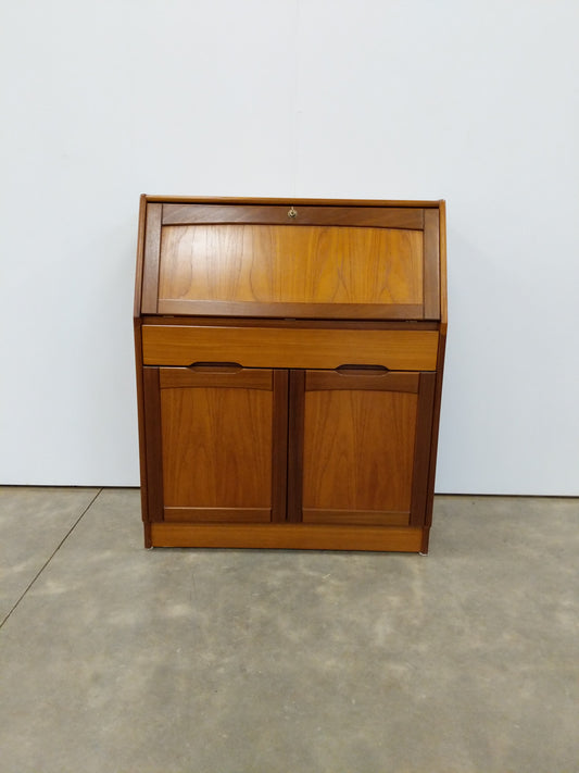Vintage Mid Century Modern Teak Secretary Desk by Jentique