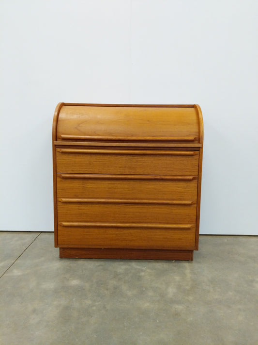 Vintage Mid Century Modern Teak Secretary Desk