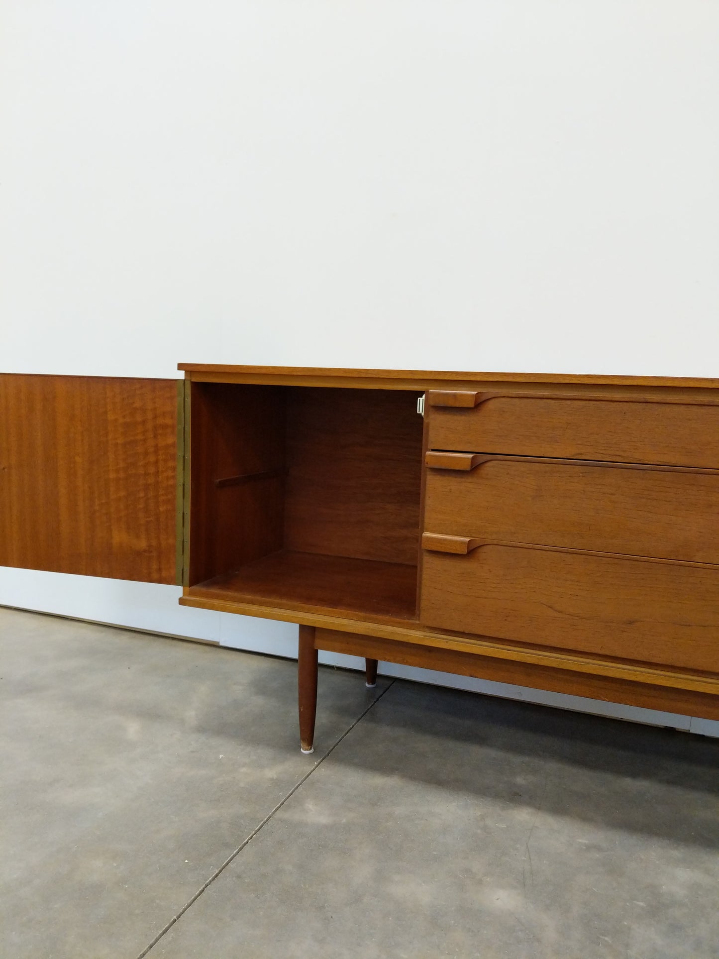 Vintage Mid Century Modern Teak Credenza by Austinsuite