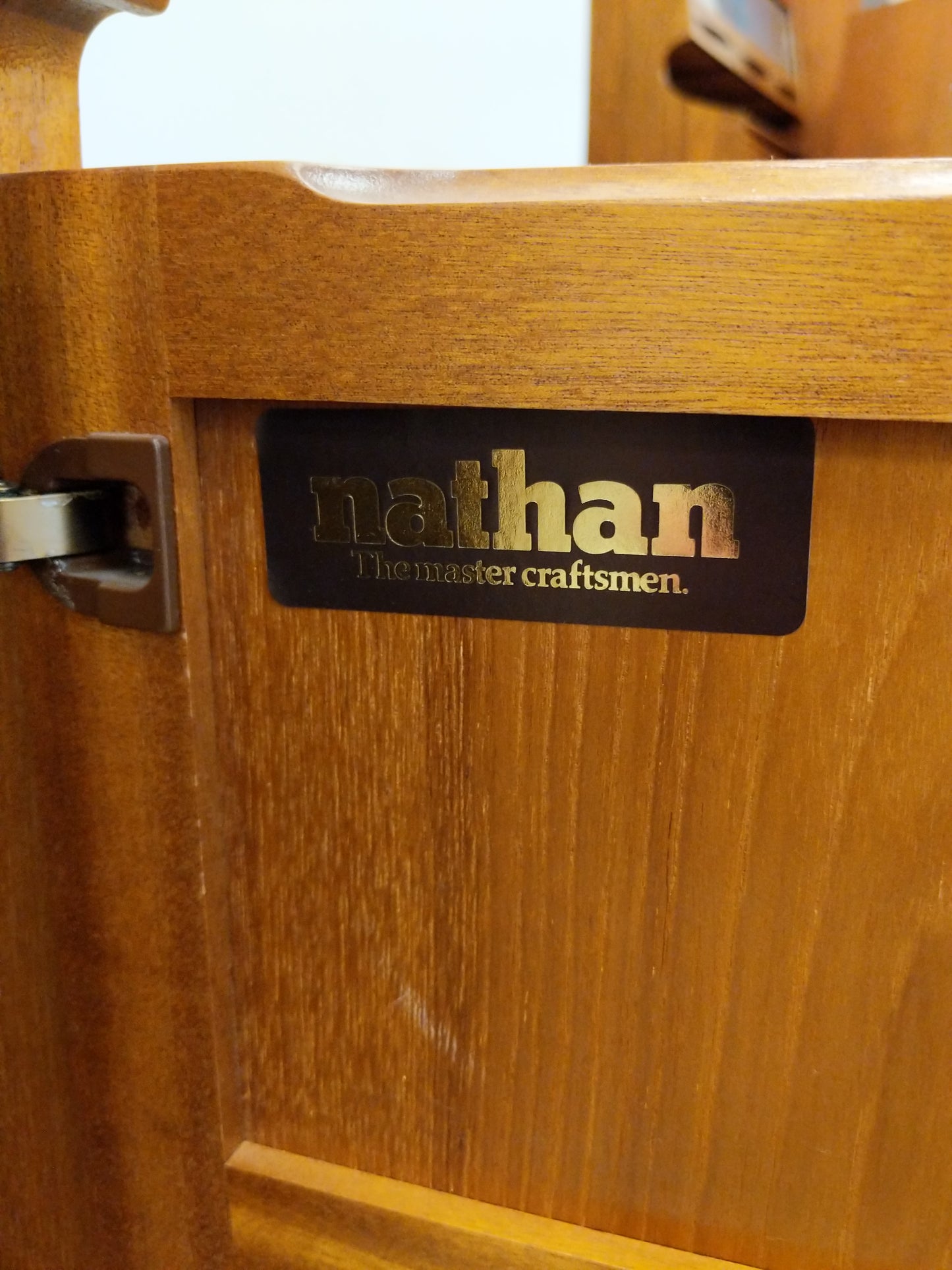 Vintage Mid Century Modern Teak Secretary Desk by Nathan