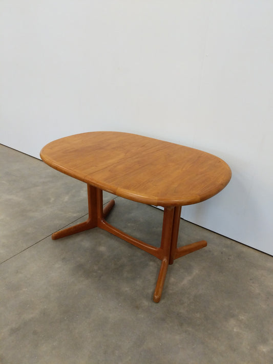 Vintage Danish Modern Teak Extendable Dining Table by E. Valentinsen