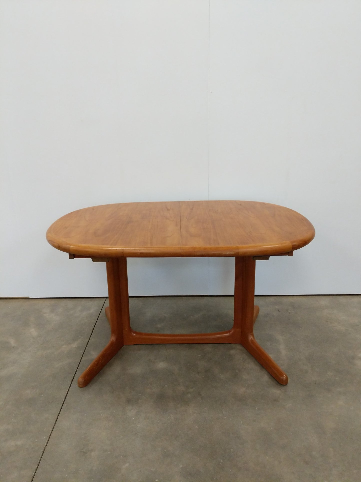 Vintage Danish Modern Teak Extendable Dining Table by E. Valentinsen