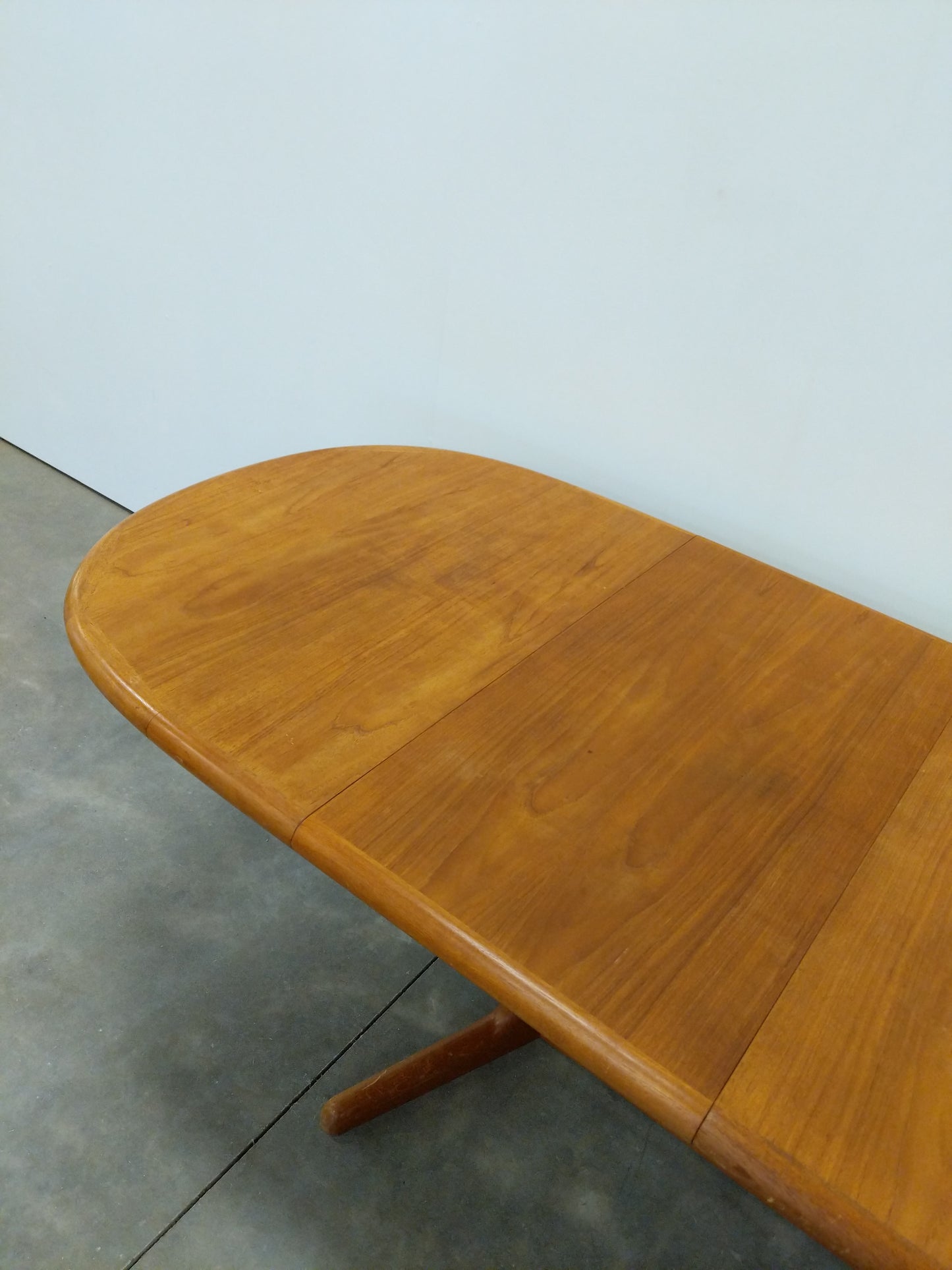 Vintage Danish Modern Teak Extendable Dining Table by E. Valentinsen