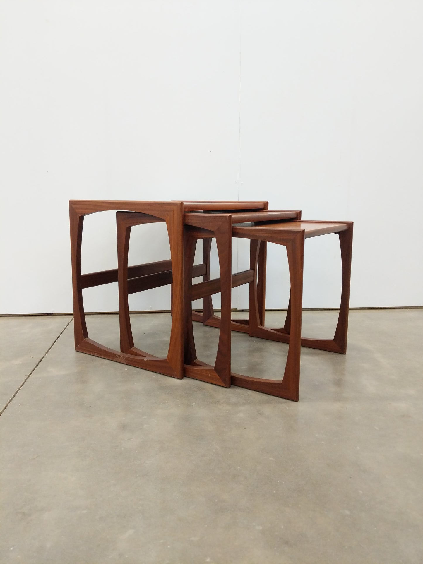 Set of Vintage Mid Century Modern Teak Nesting Tables by G Plan