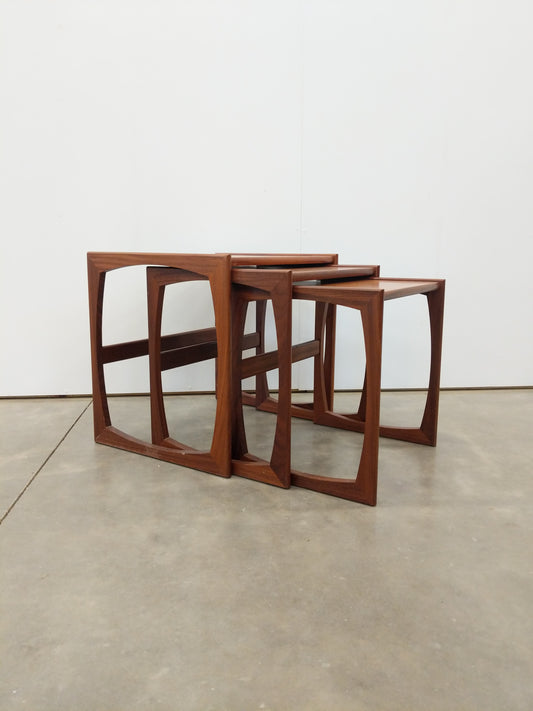 Set of Vintage Mid Century Modern Teak Nesting Tables by G Plan