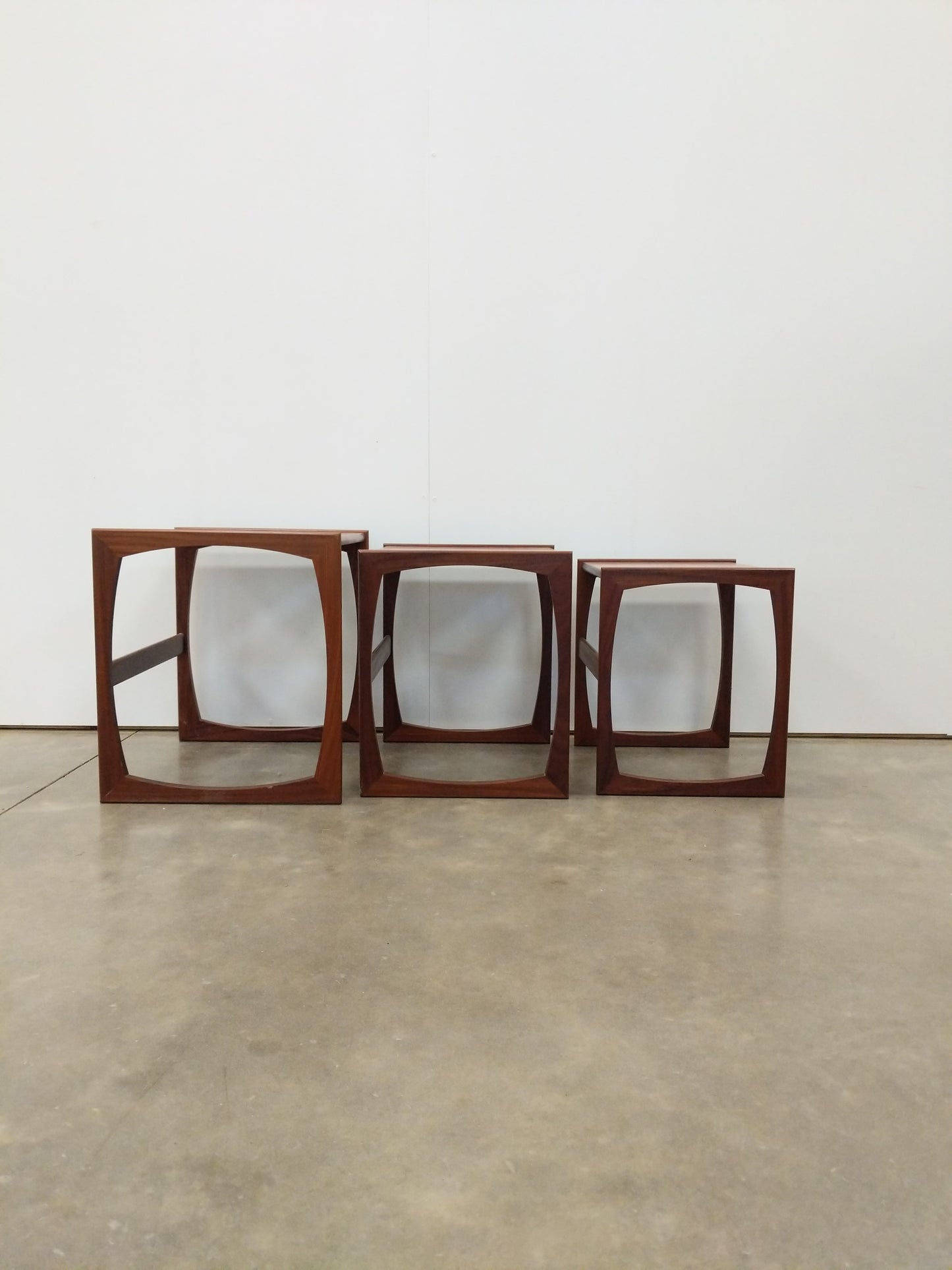 Set of Vintage Mid Century Modern Teak Nesting Tables by G Plan