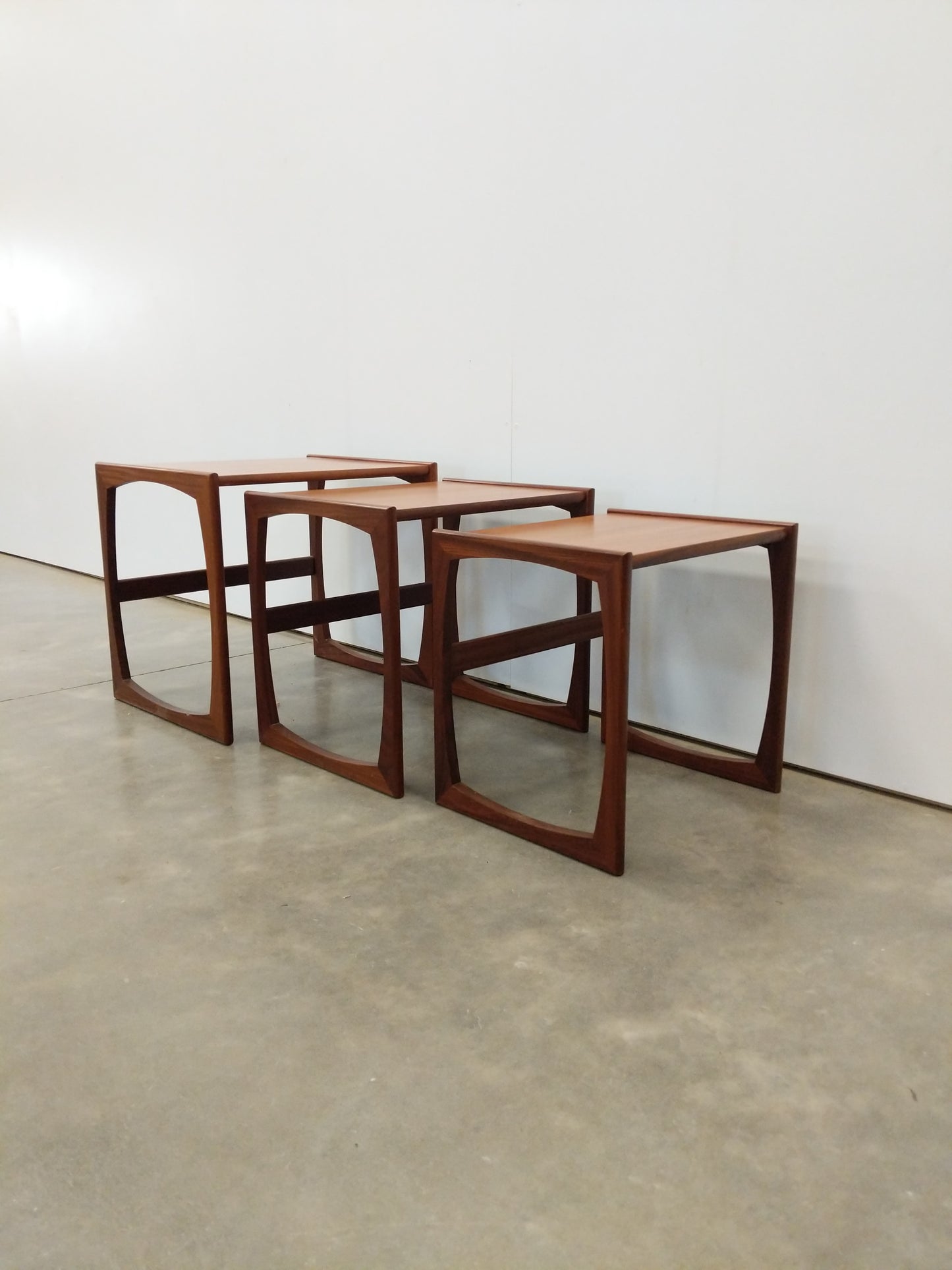 Set of Vintage Mid Century Modern Teak Nesting Tables by G Plan