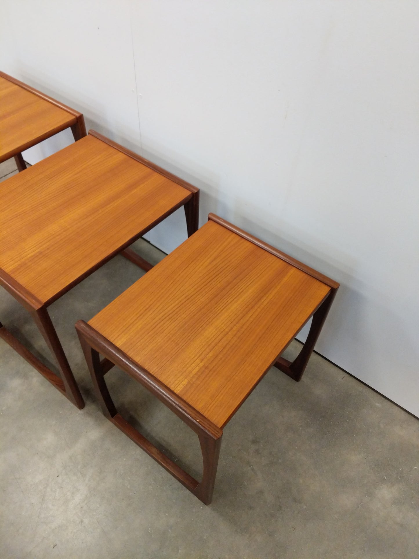 Set of Vintage Mid Century Modern Teak Nesting Tables by G Plan