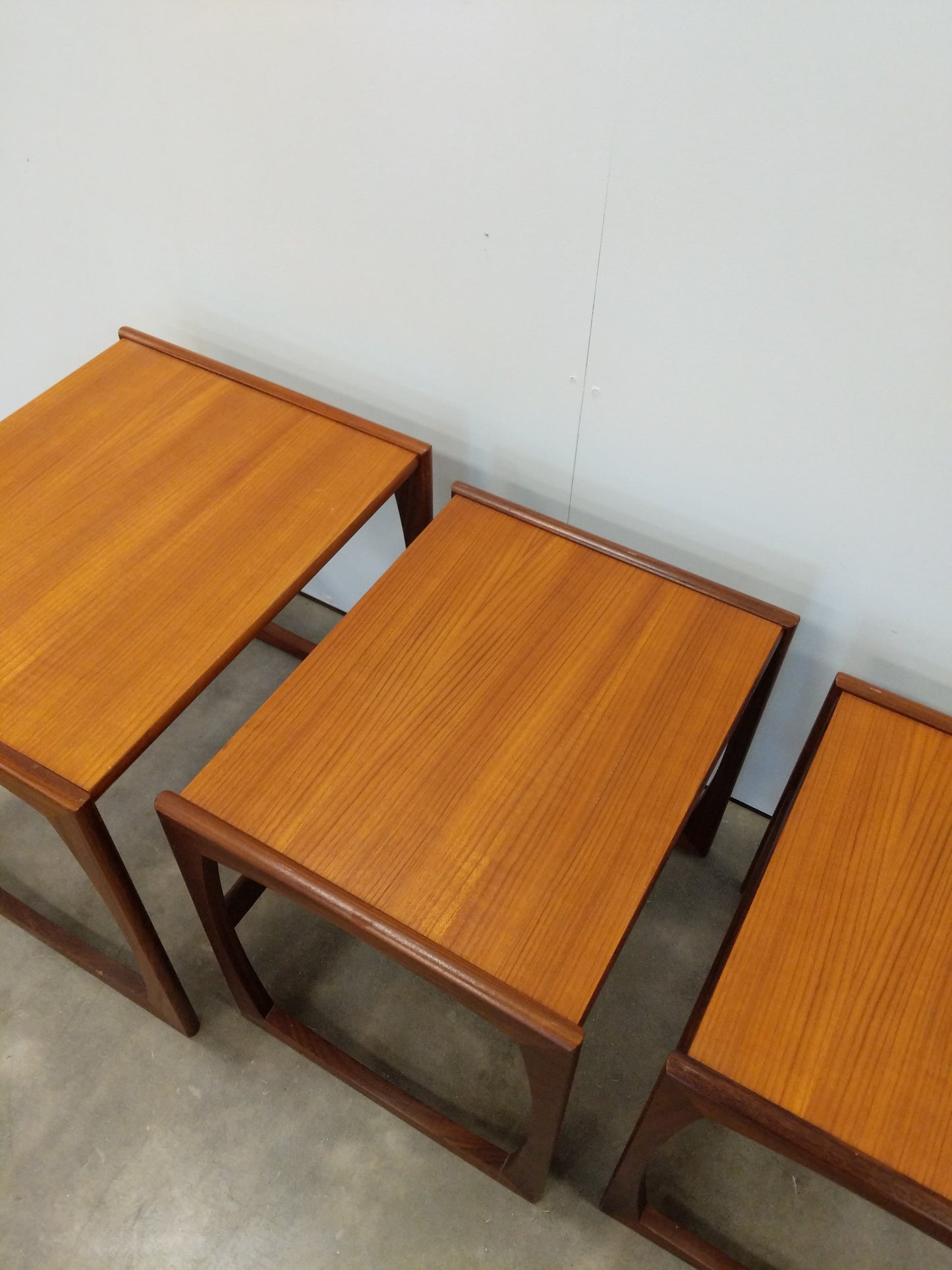Set of Vintage Mid Century Modern Teak Nesting Tables by G Plan