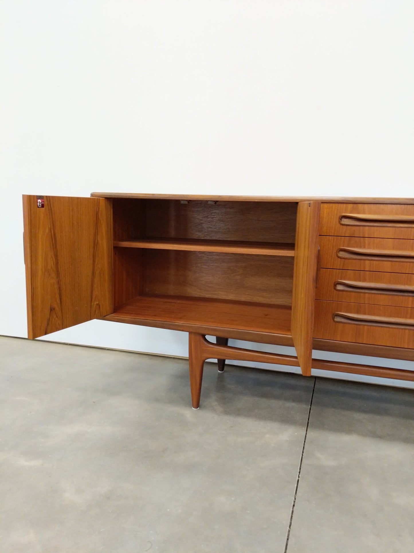 Vintage Mid Century Modern Teak Credenza by G Plan