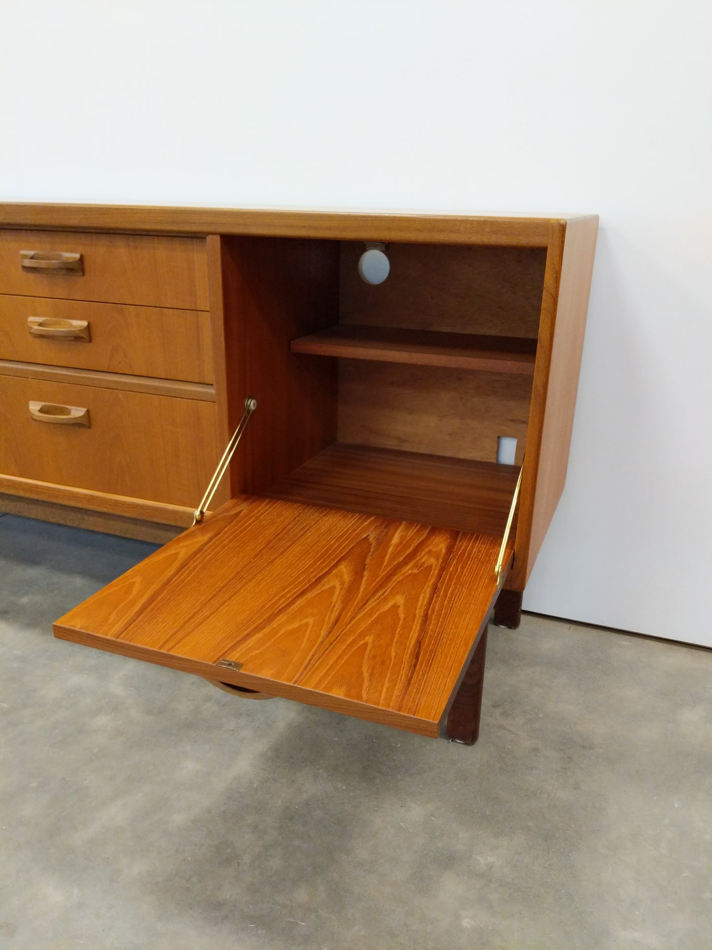 Vintage Mid Century Modern Teak Credenza by G Plan