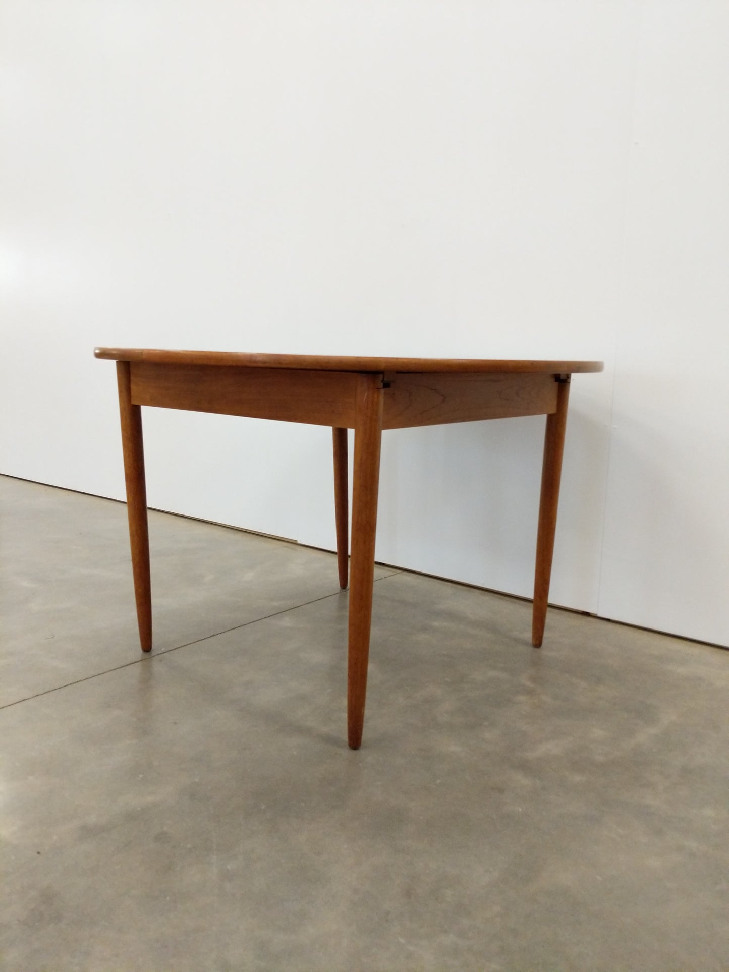 Vintage Mid Century Modern Teak Extendable Dining Table