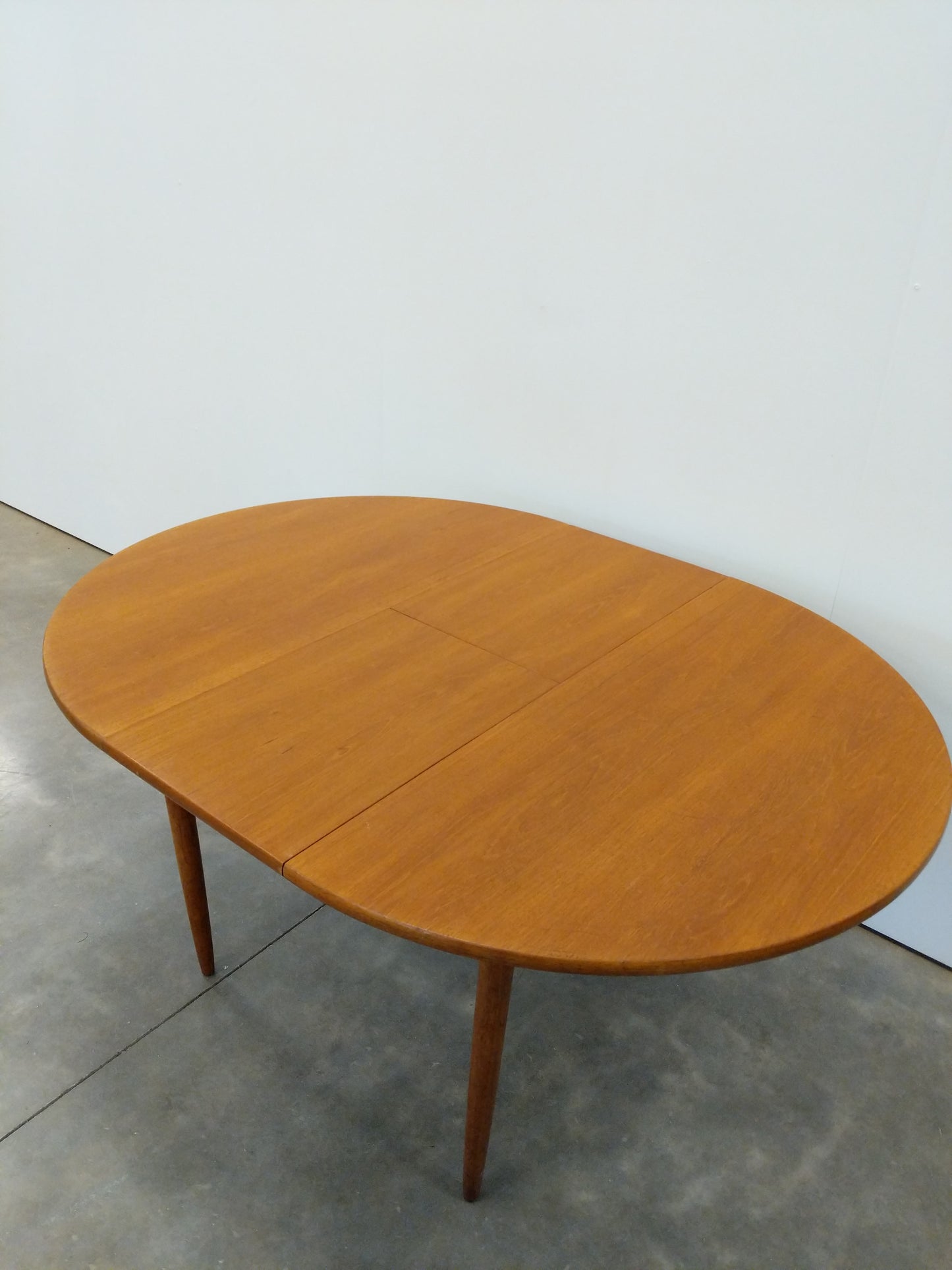 Vintage Mid Century Modern Teak Extendable Dining Table