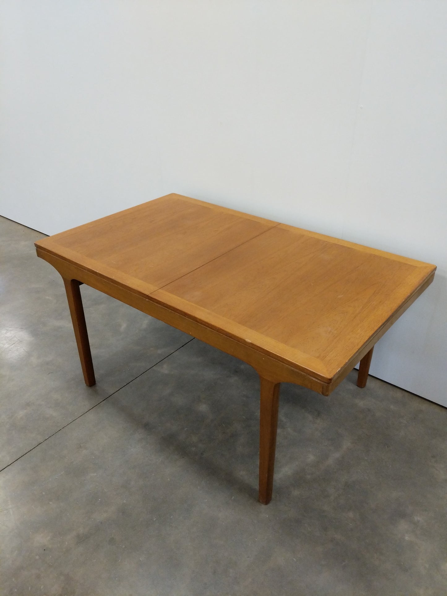 Vintage Mid Century Modern Teak Extendable Dining Table by Nathan