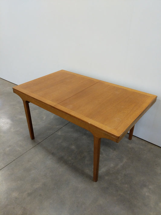 Vintage Mid Century Modern Teak Extendable Dining Table by Nathan