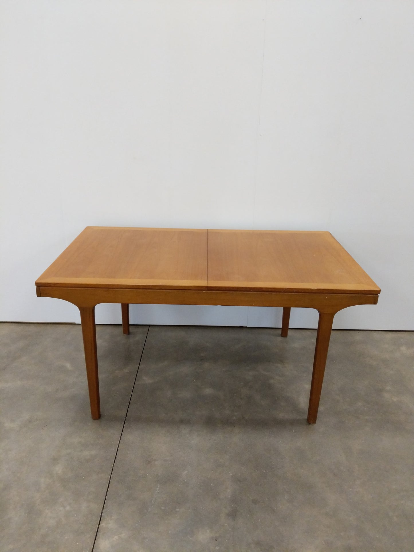 Vintage Mid Century Modern Teak Extendable Dining Table by Nathan
