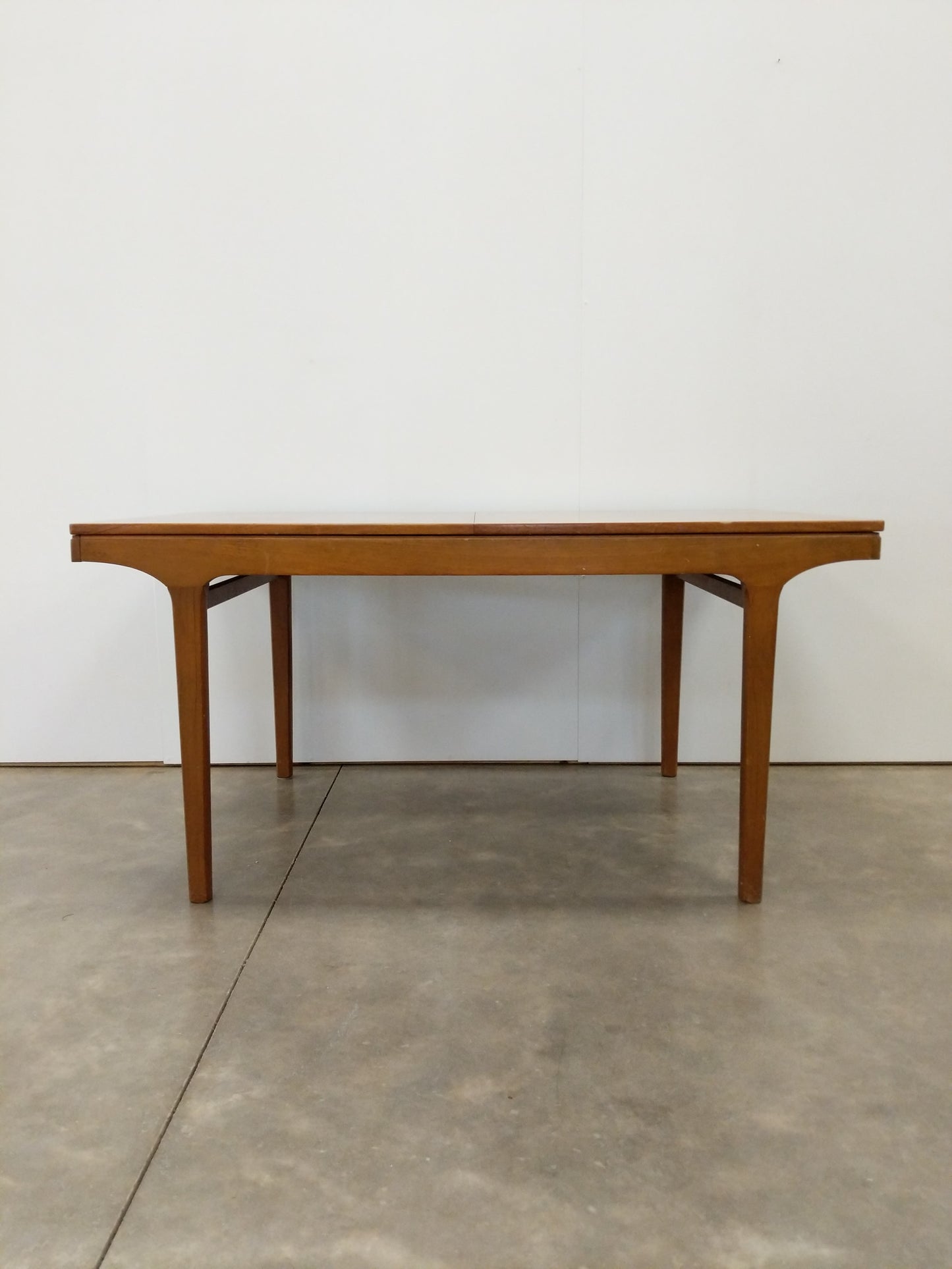 Vintage Mid Century Modern Teak Extendable Dining Table by Nathan
