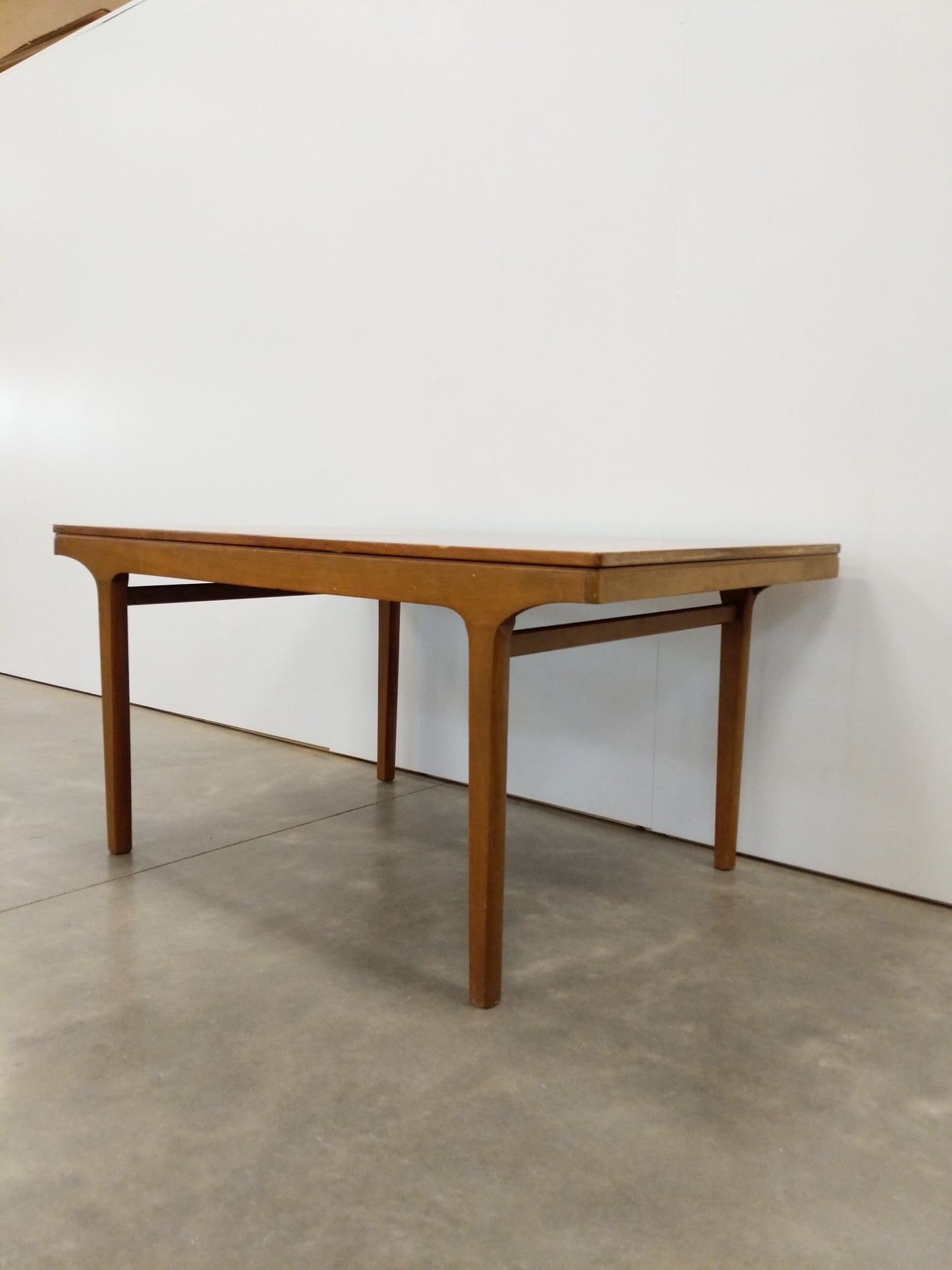 Vintage Mid Century Modern Teak Extendable Dining Table by Nathan