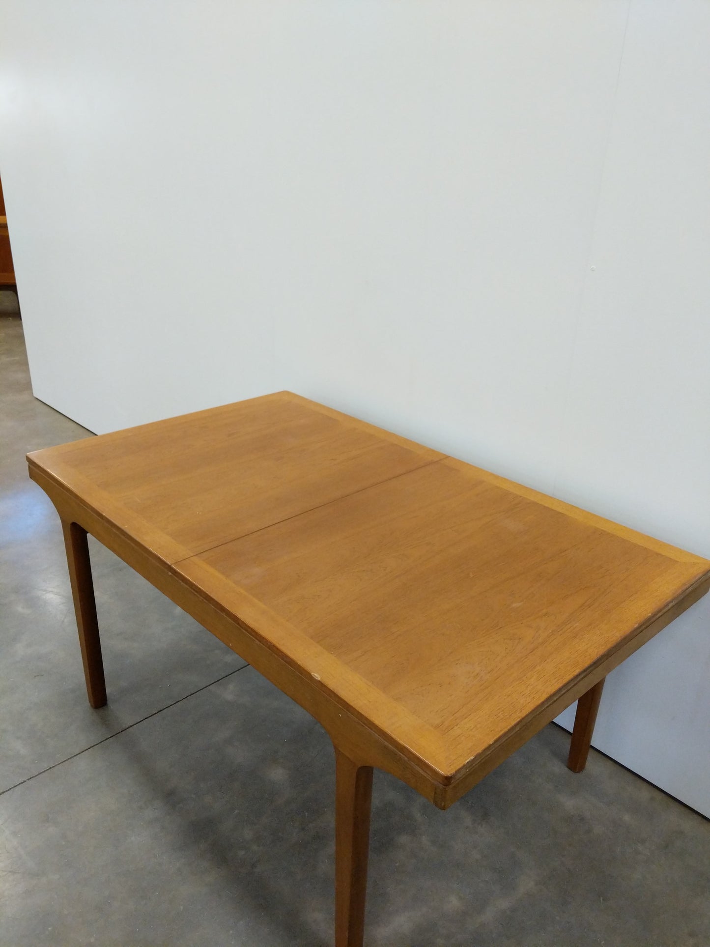 Vintage Mid Century Modern Teak Extendable Dining Table by Nathan