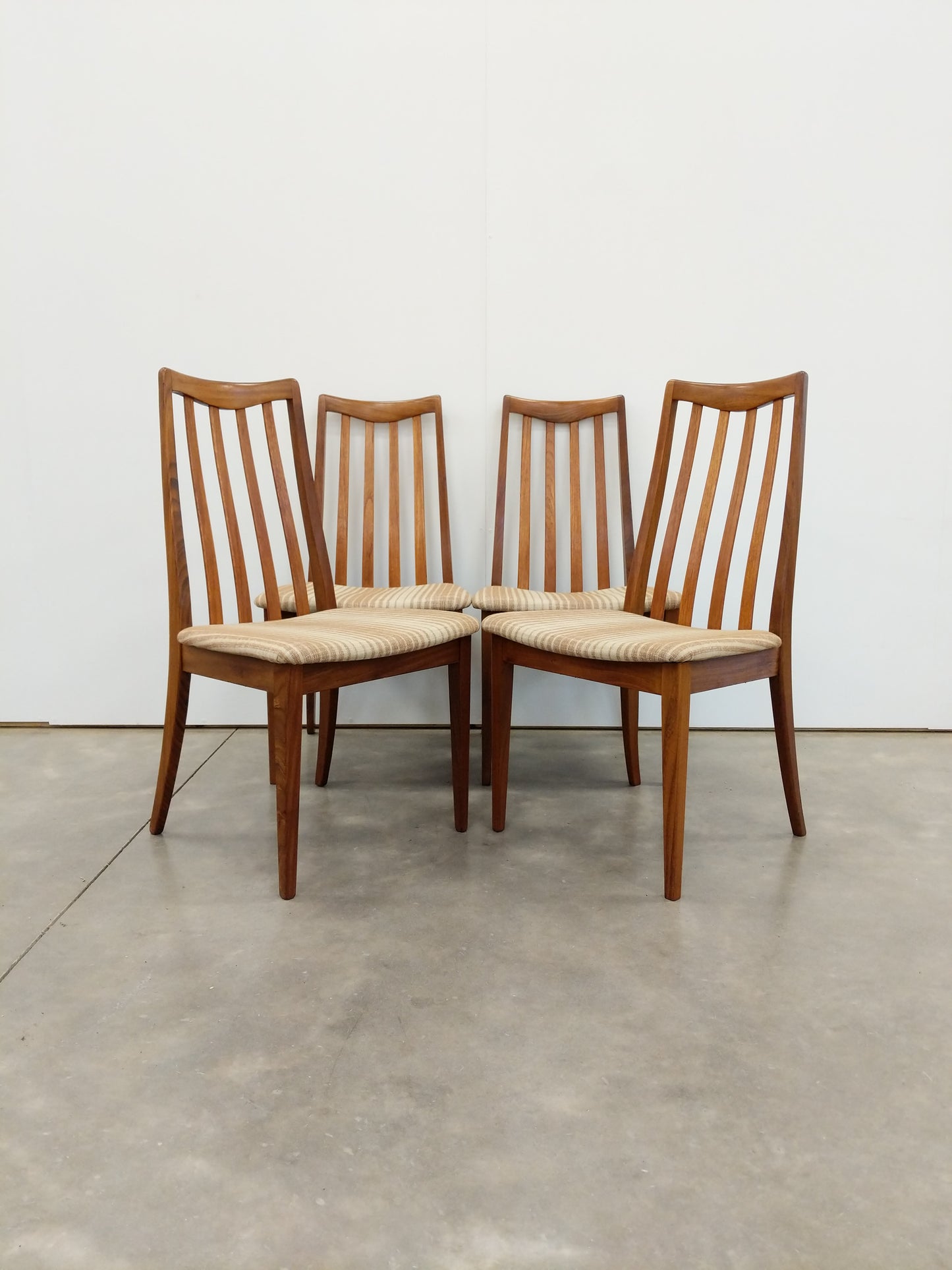 Set of 4 Vintage Mid Century Modern Dining Chairs by G Plan