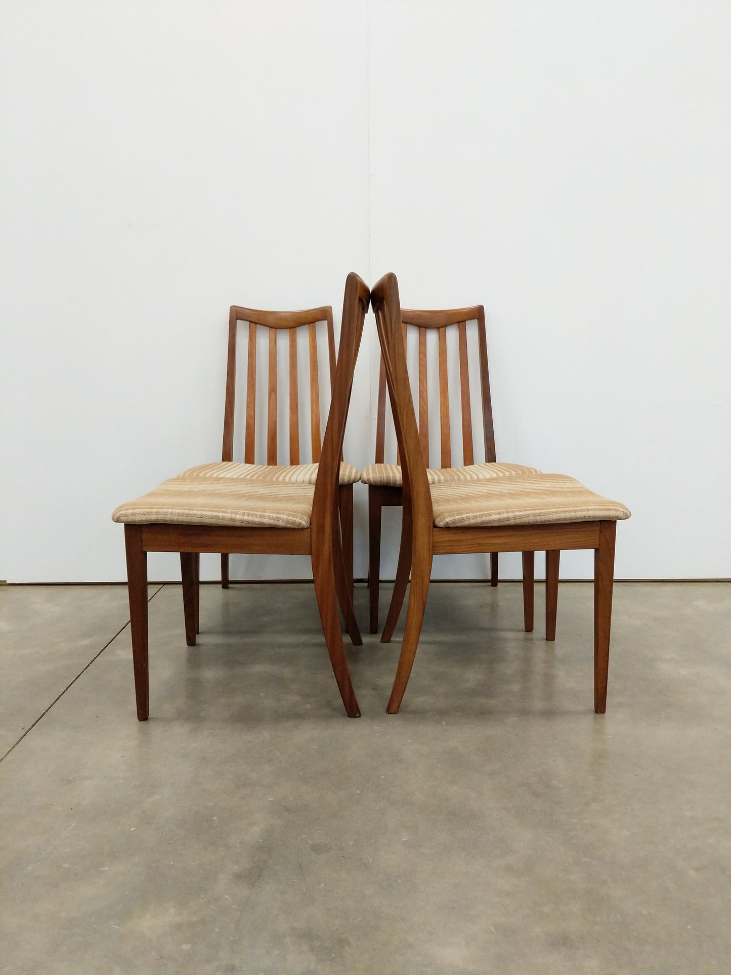 Set of 4 Vintage Mid Century Modern Dining Chairs by G Plan