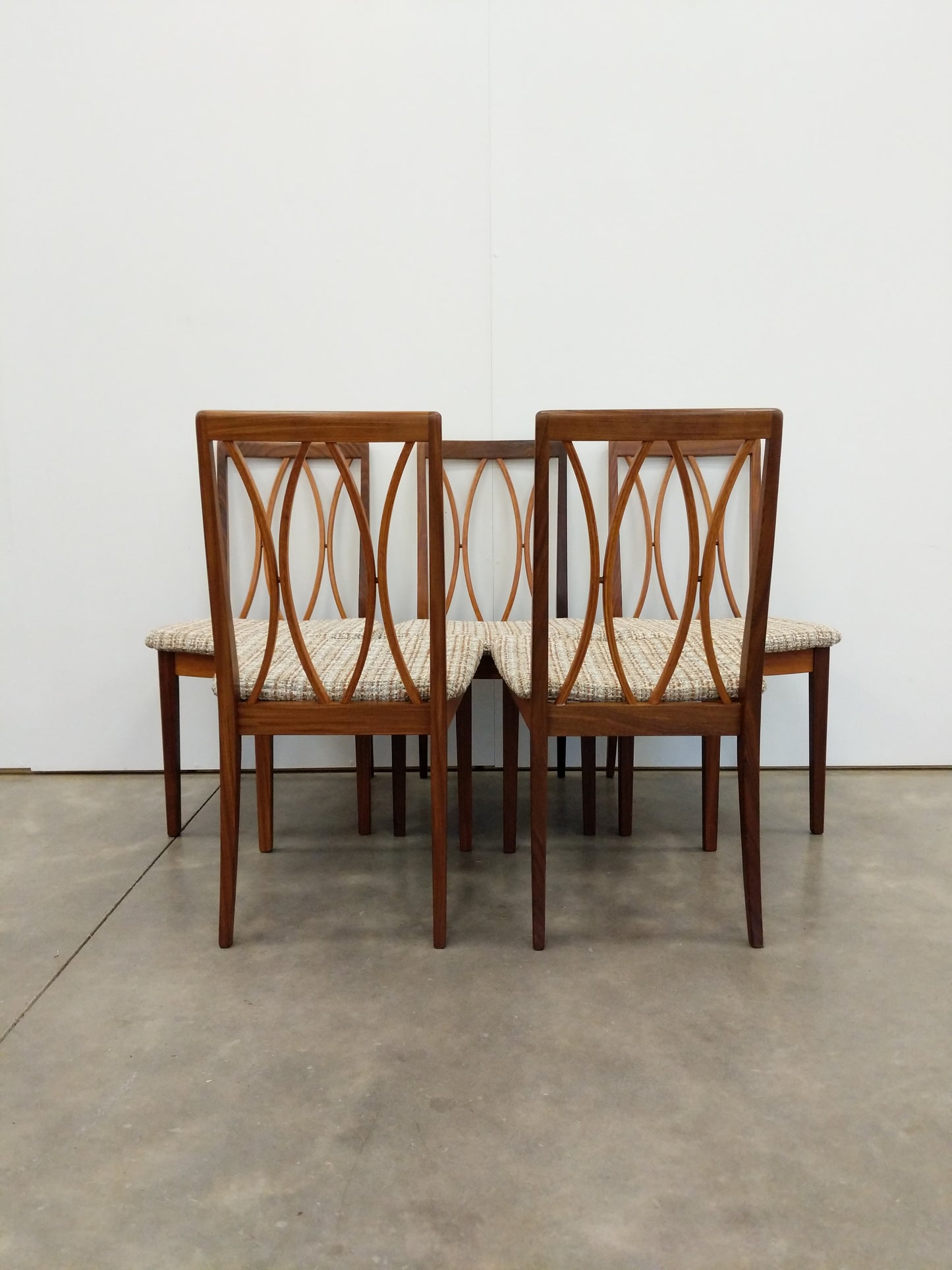 Set of 5 Vintage Mid Century Modern Dining Chairs by G Plan