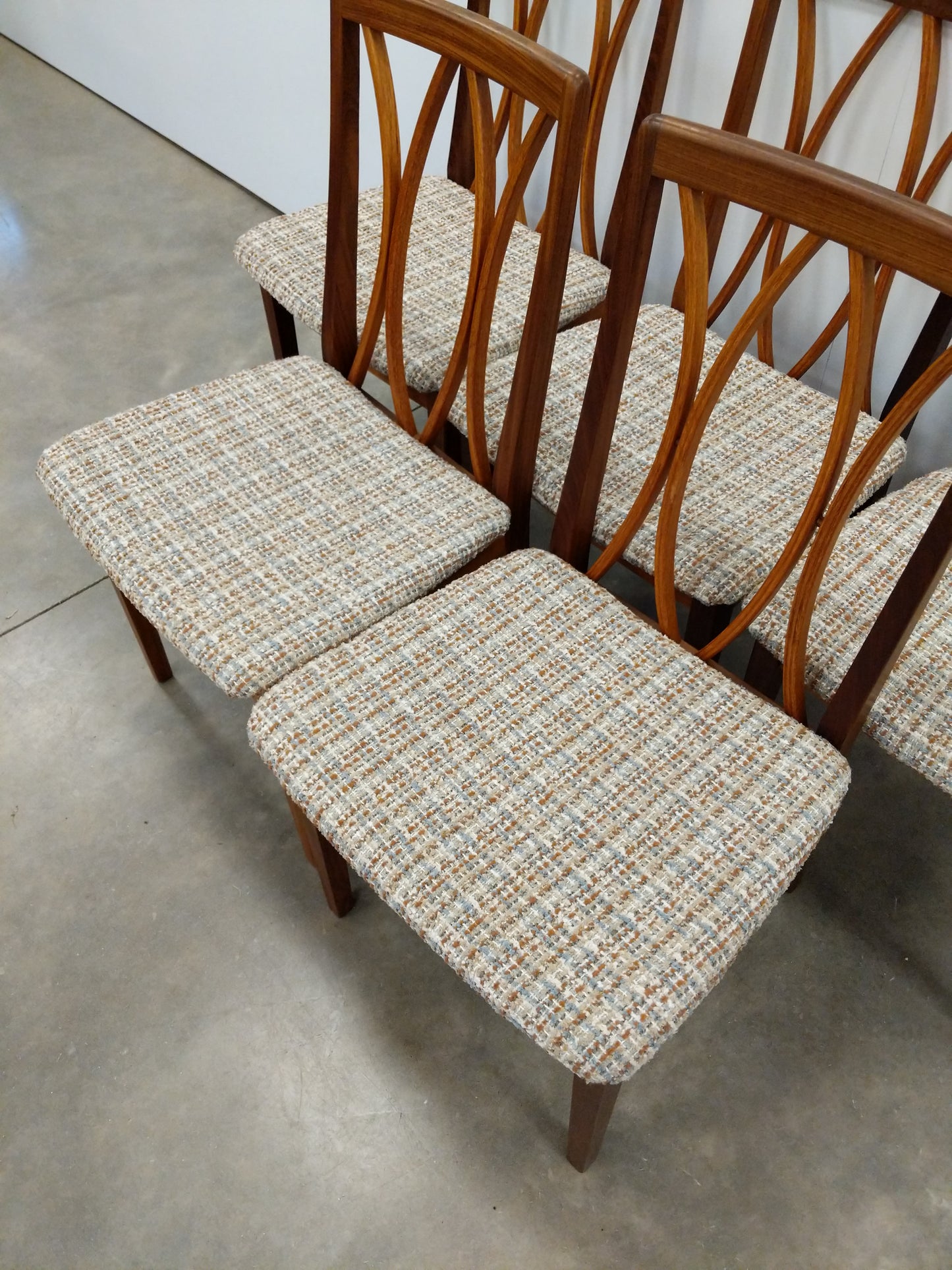 Set of 5 Vintage Mid Century Modern Dining Chairs by G Plan