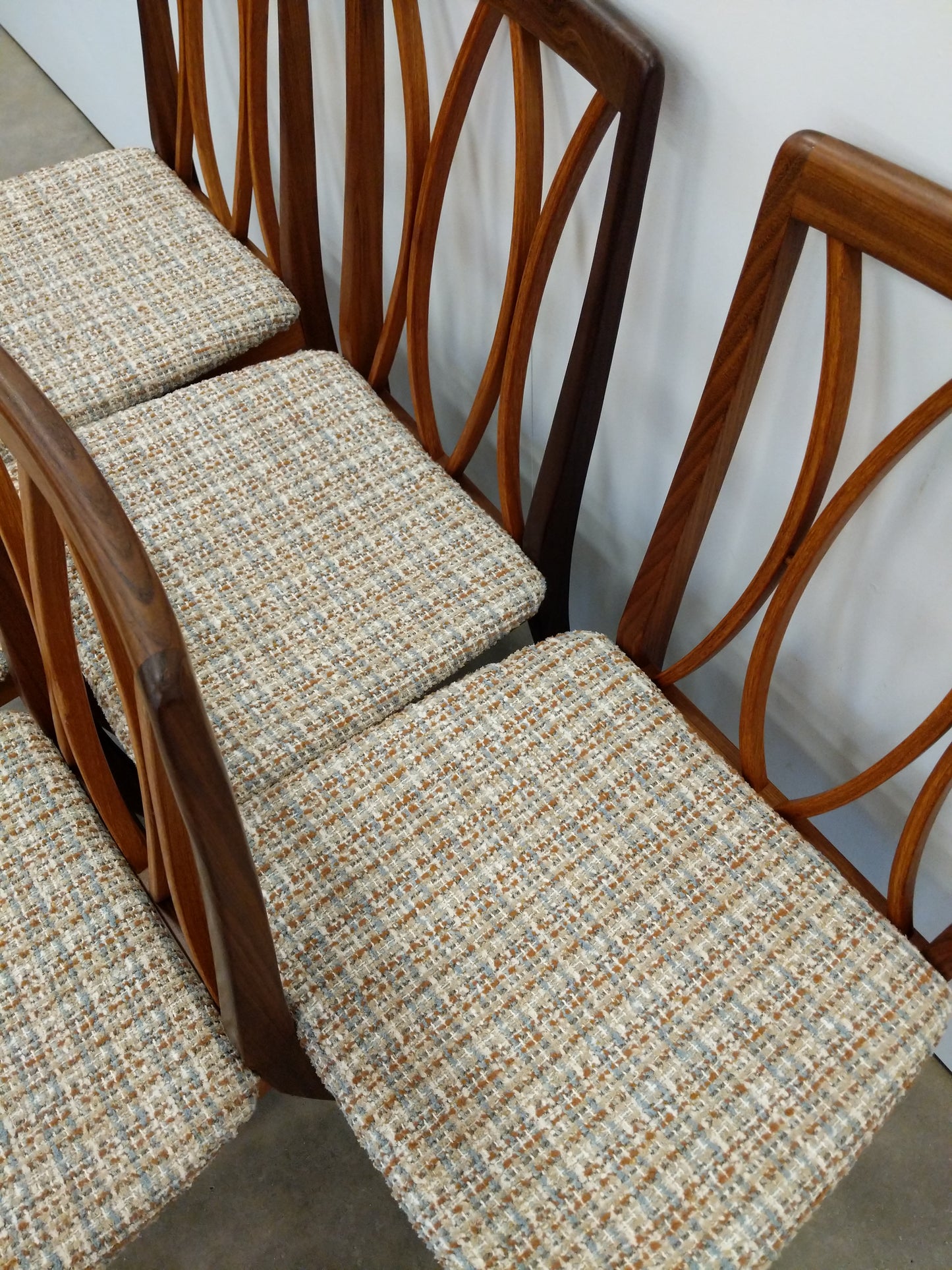 Set of 5 Vintage Mid Century Modern Dining Chairs by G Plan