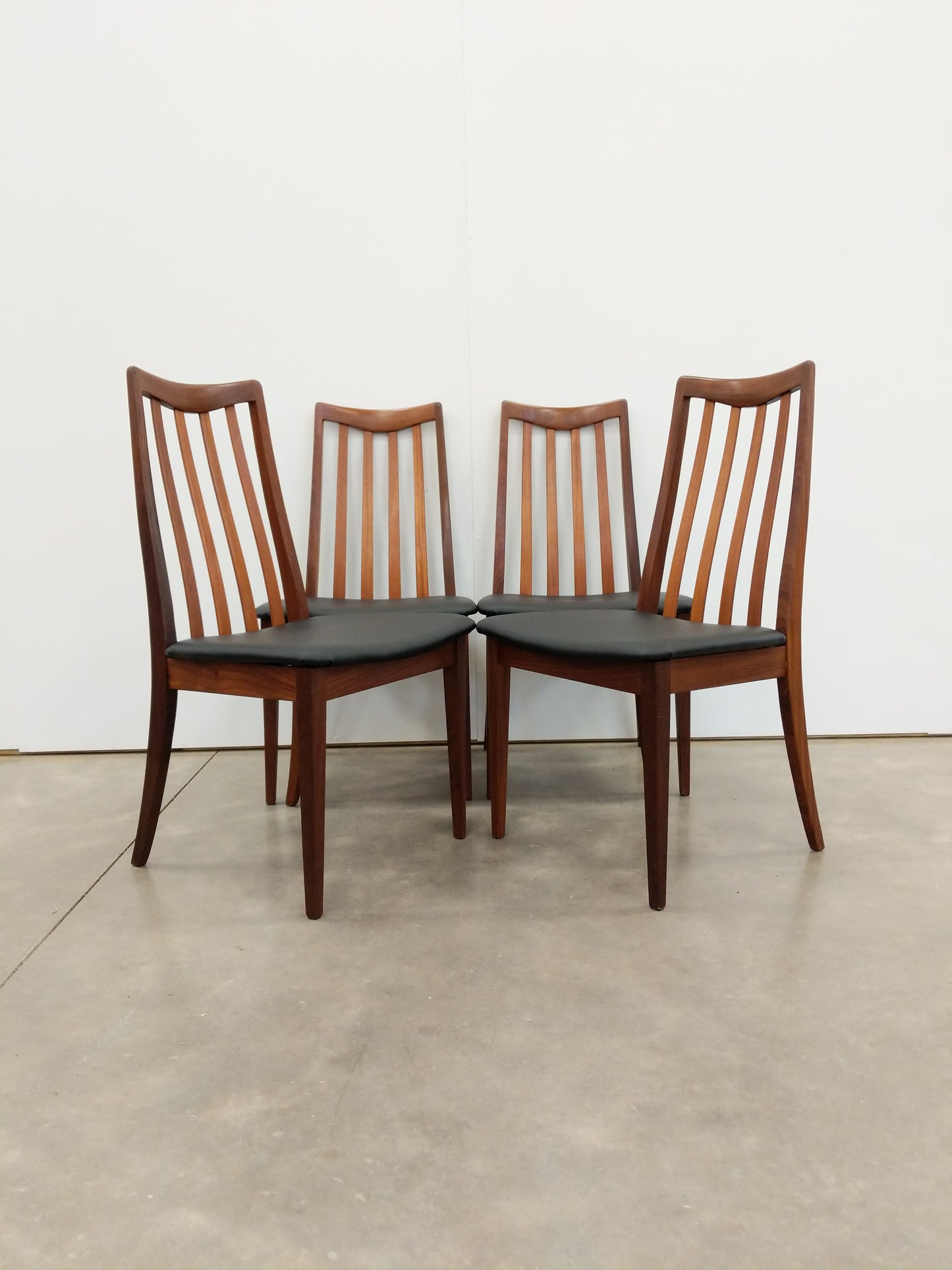 Set of 4 Vintage Mid Century Modern Dining Chairs by G Plan