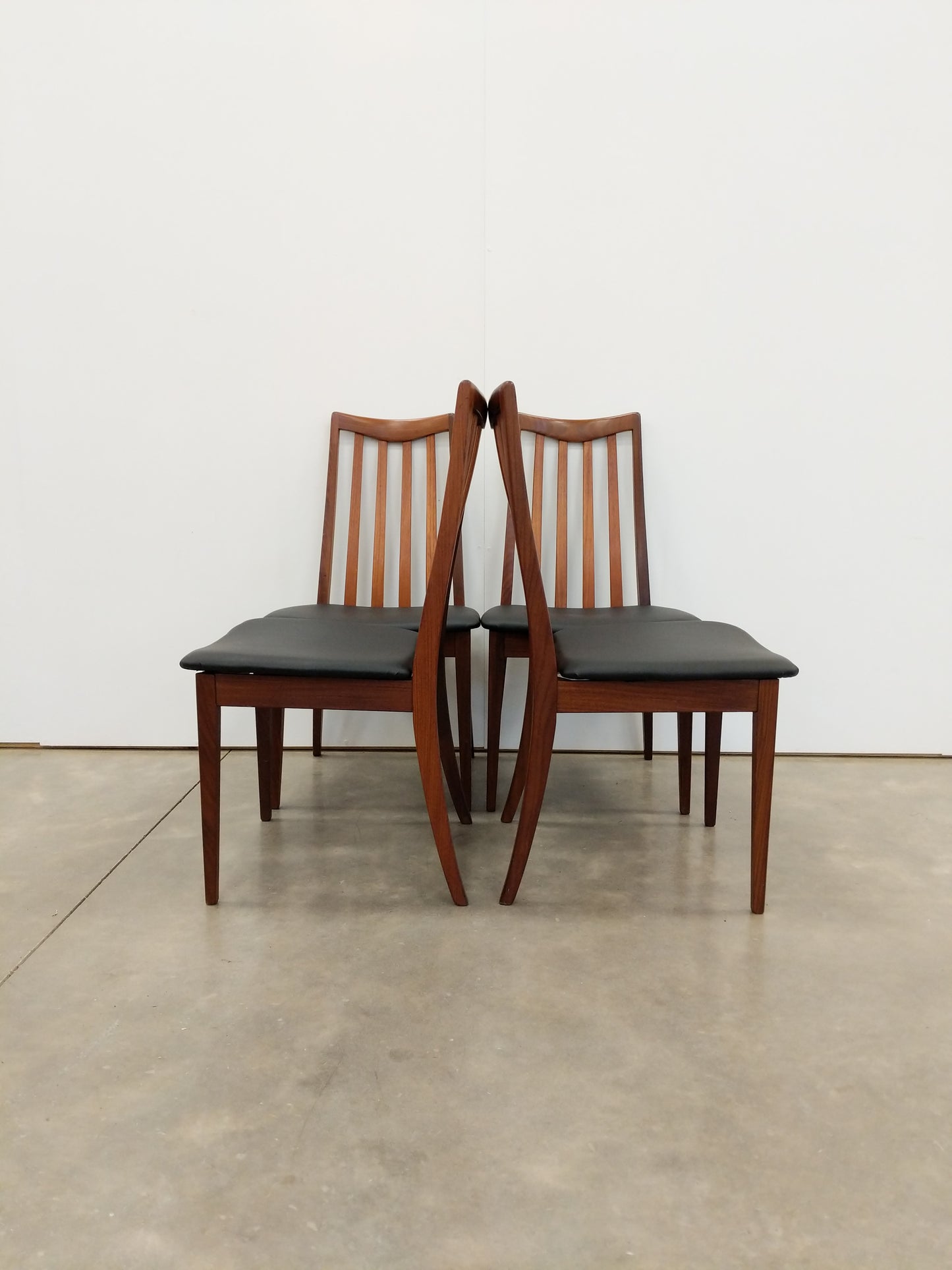 Set of 4 Vintage Mid Century Modern Dining Chairs by G Plan