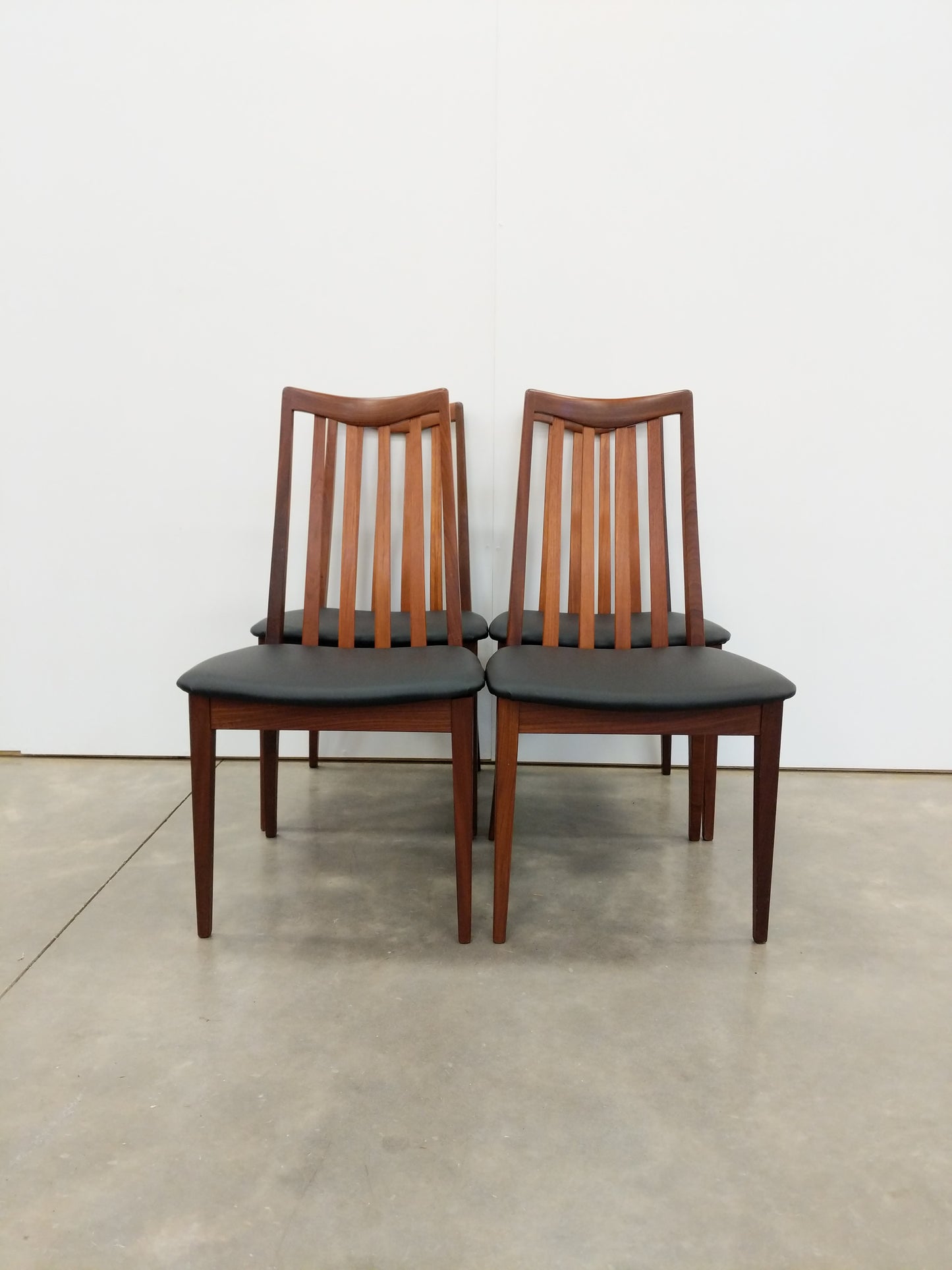 Set of 4 Vintage Mid Century Modern Dining Chairs by G Plan