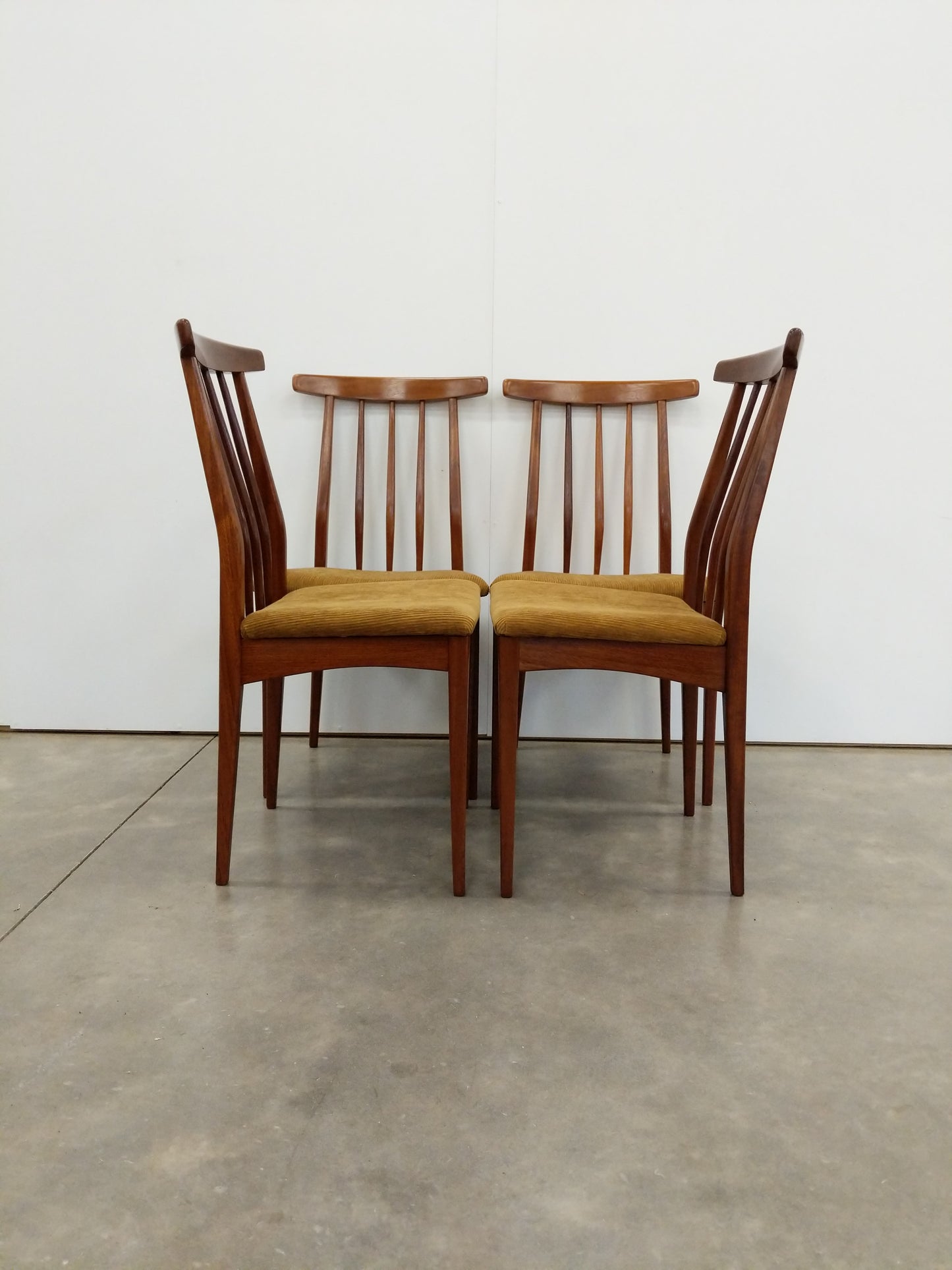 Set of 4 Vintage Mid Century Modern Dining Chairs by Younger
